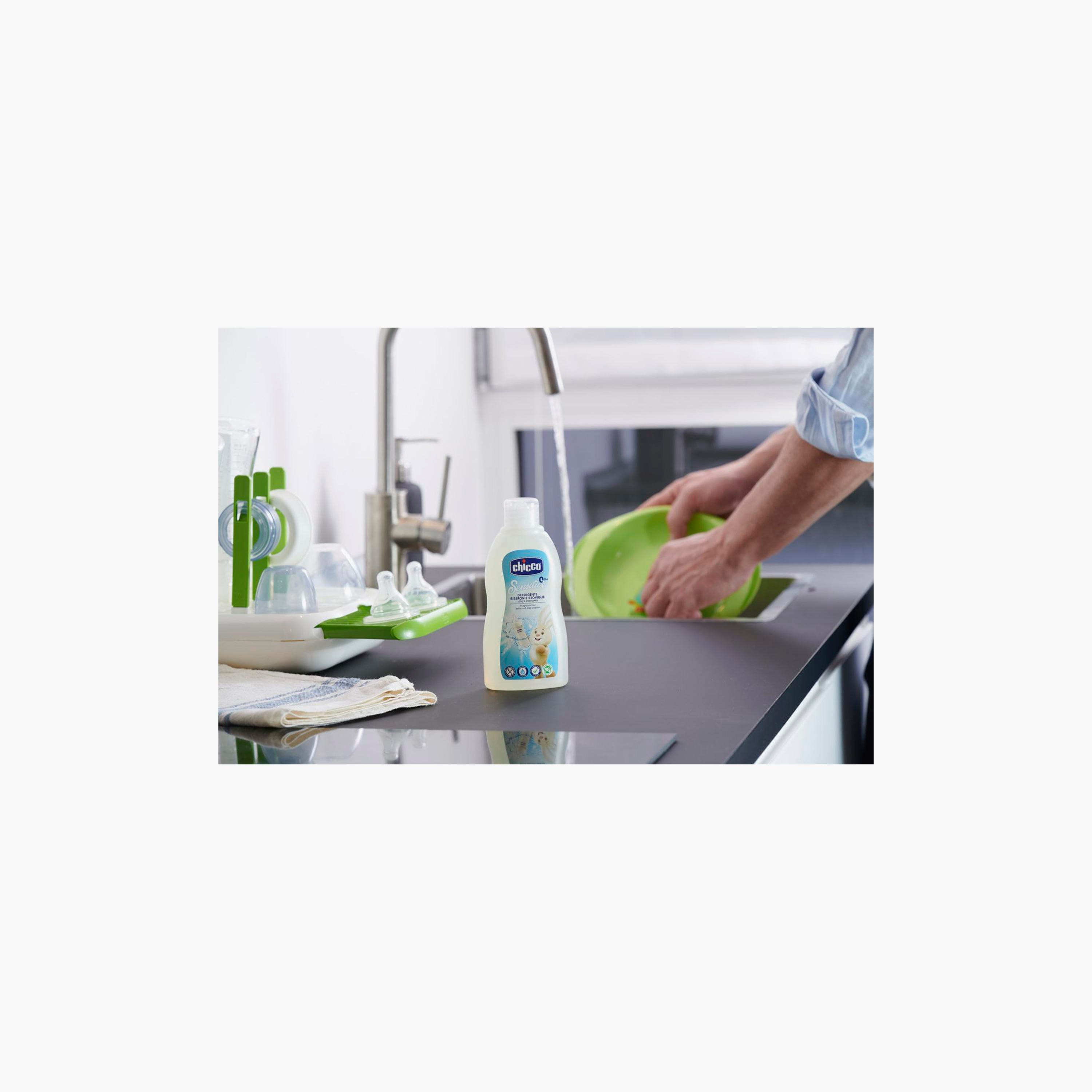 Chicco Bottle & Dish Cleanser - 300ml - 0 Months+-baby-feeding-cleaningliquids-image-5