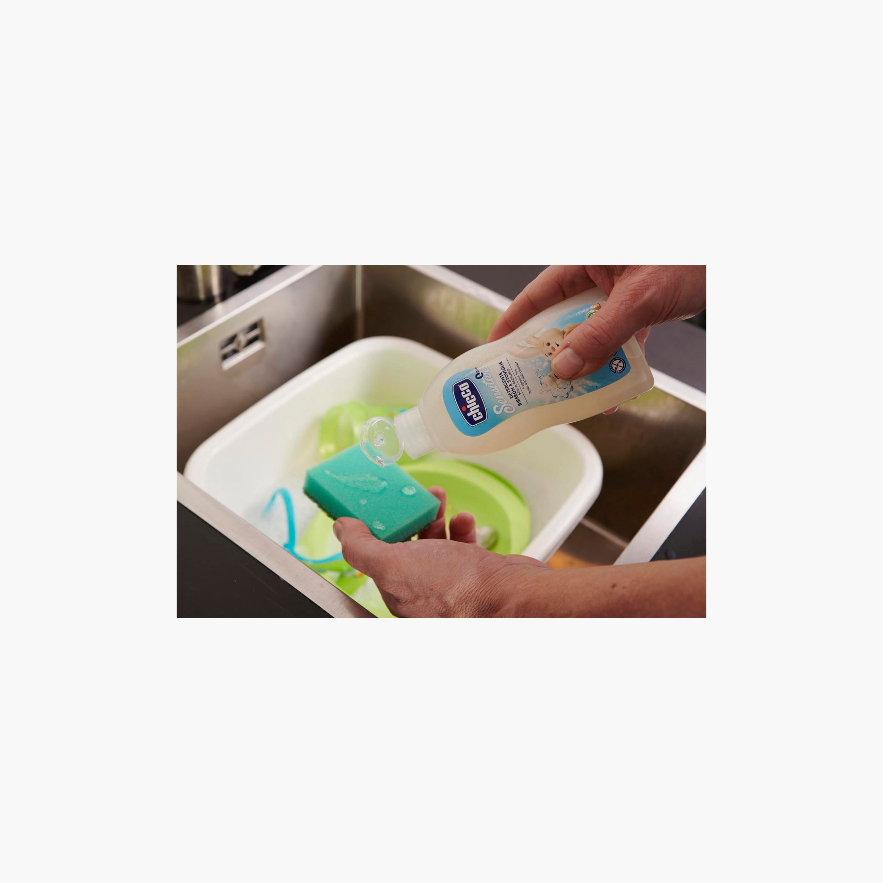 Chicco Bottle & Dish Cleanser - 300ml - 0 Months+-baby-feeding-cleaningliquids-image-6