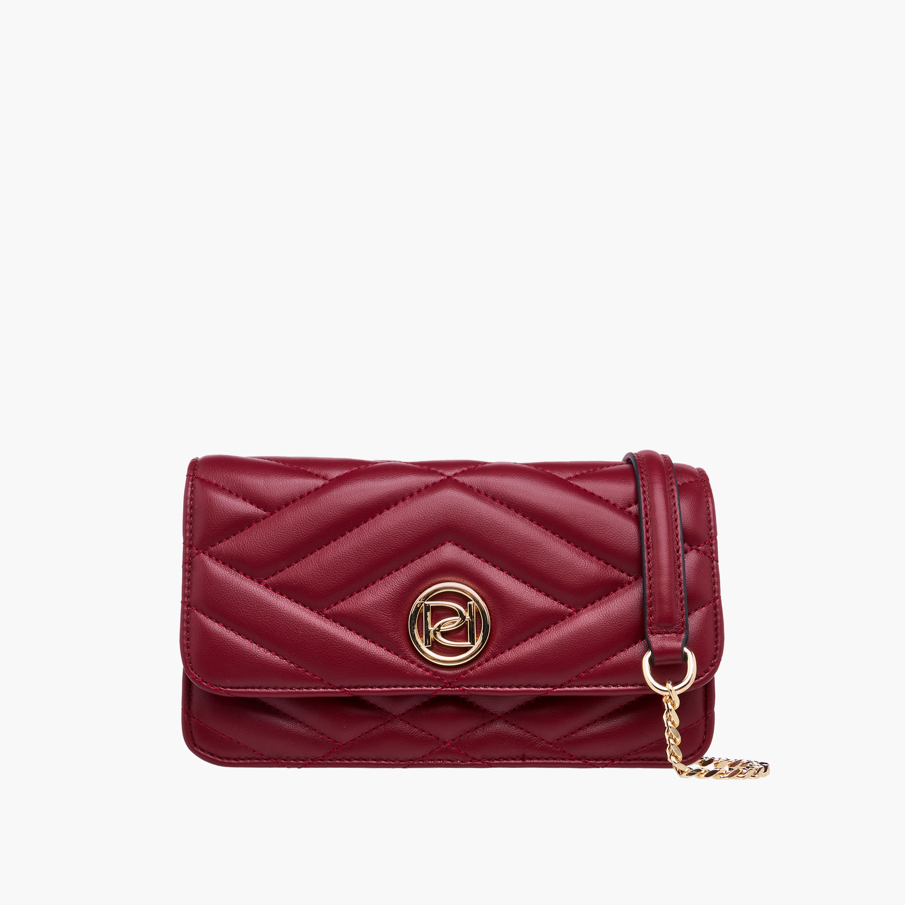 Paprika Quilted Crossbody Bag with Button Closure-women-bagsandwallets-handbags-image-1