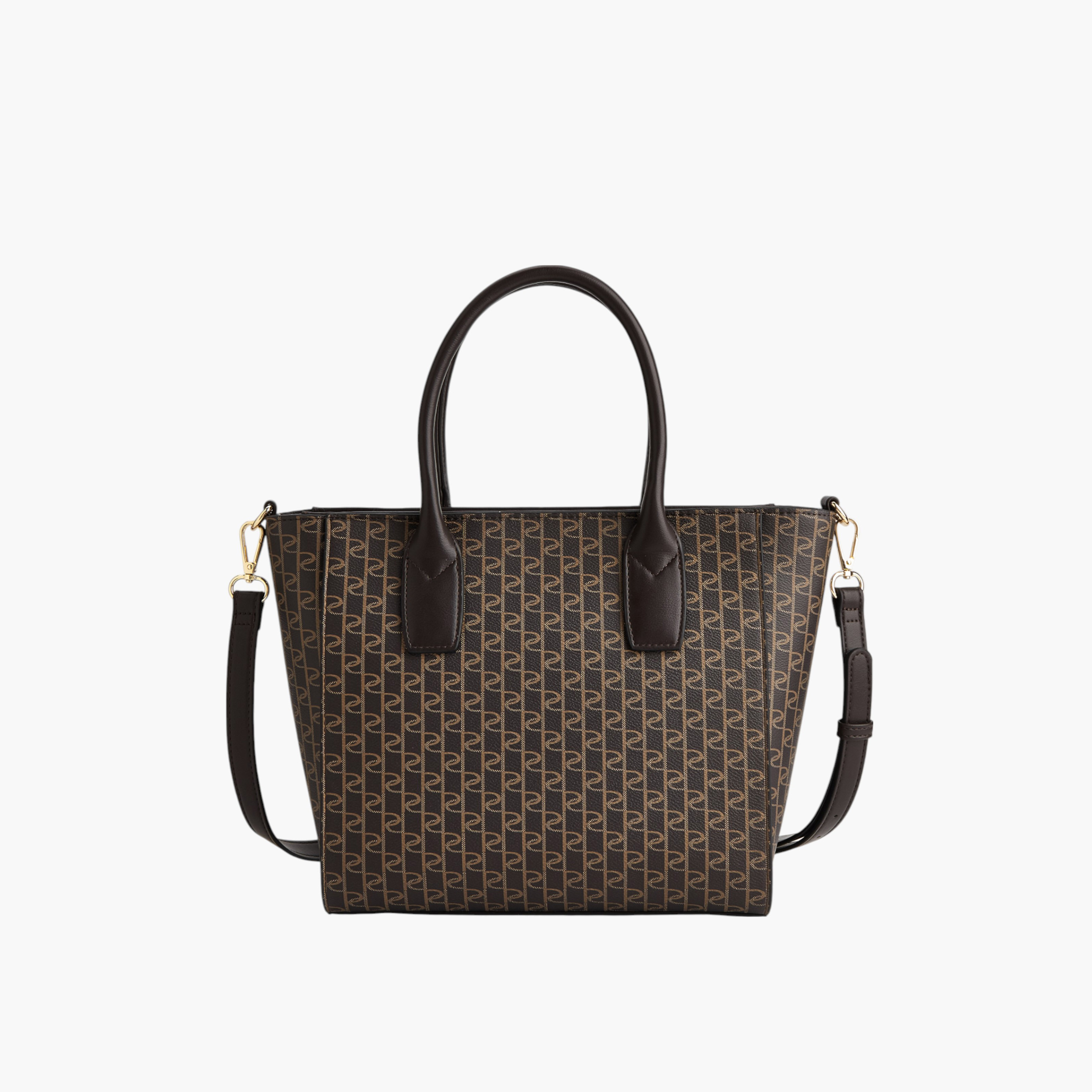 شنطة توت بمقبض مزدوج وسحاب إغلاق وطبعات مونوجرام من بابريكا-women-bagsandwallets-handbags-image-2