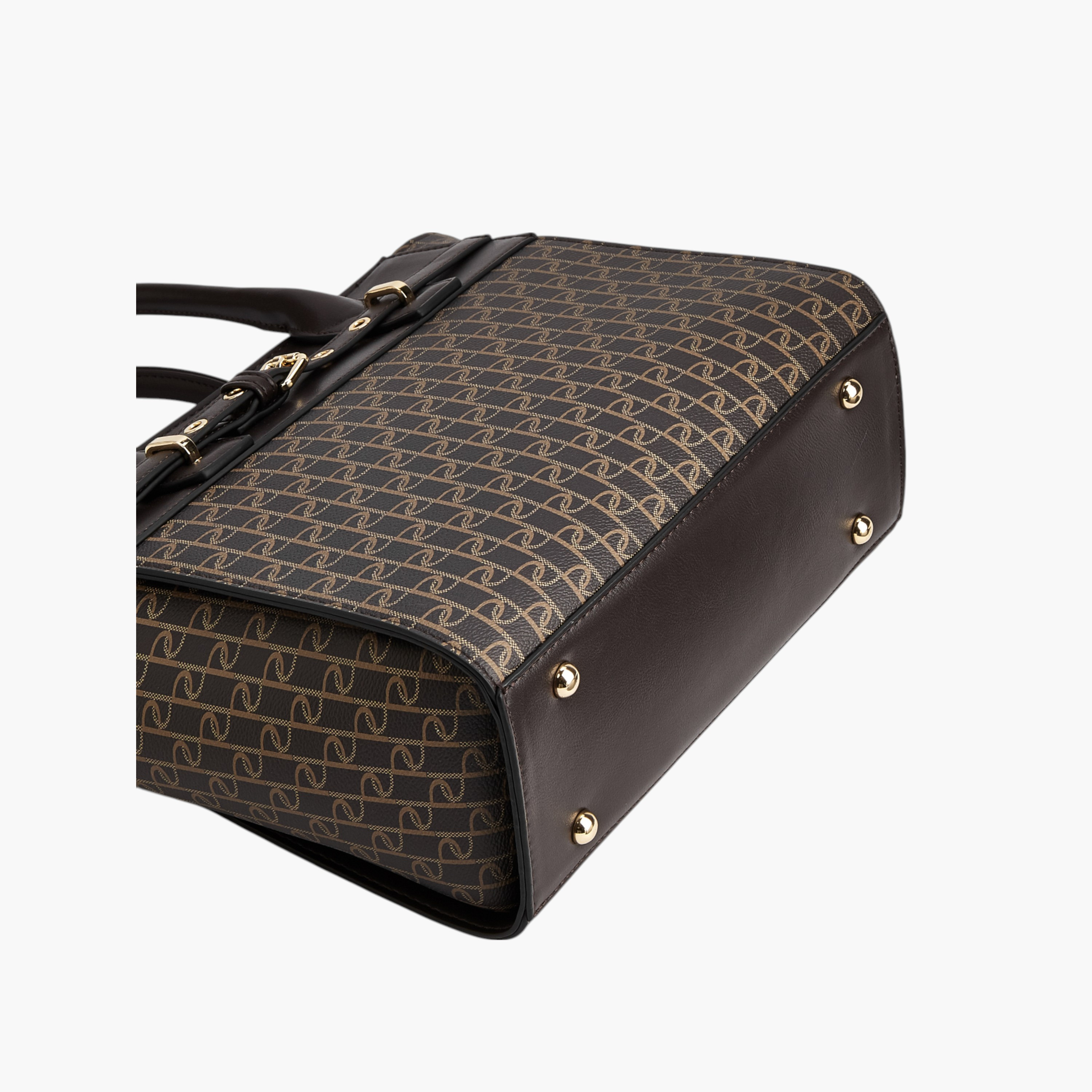 شنطة توت بمقبض مزدوج وسحاب إغلاق وطبعات مونوجرام من بابريكا-women-bagsandwallets-handbags-image-5