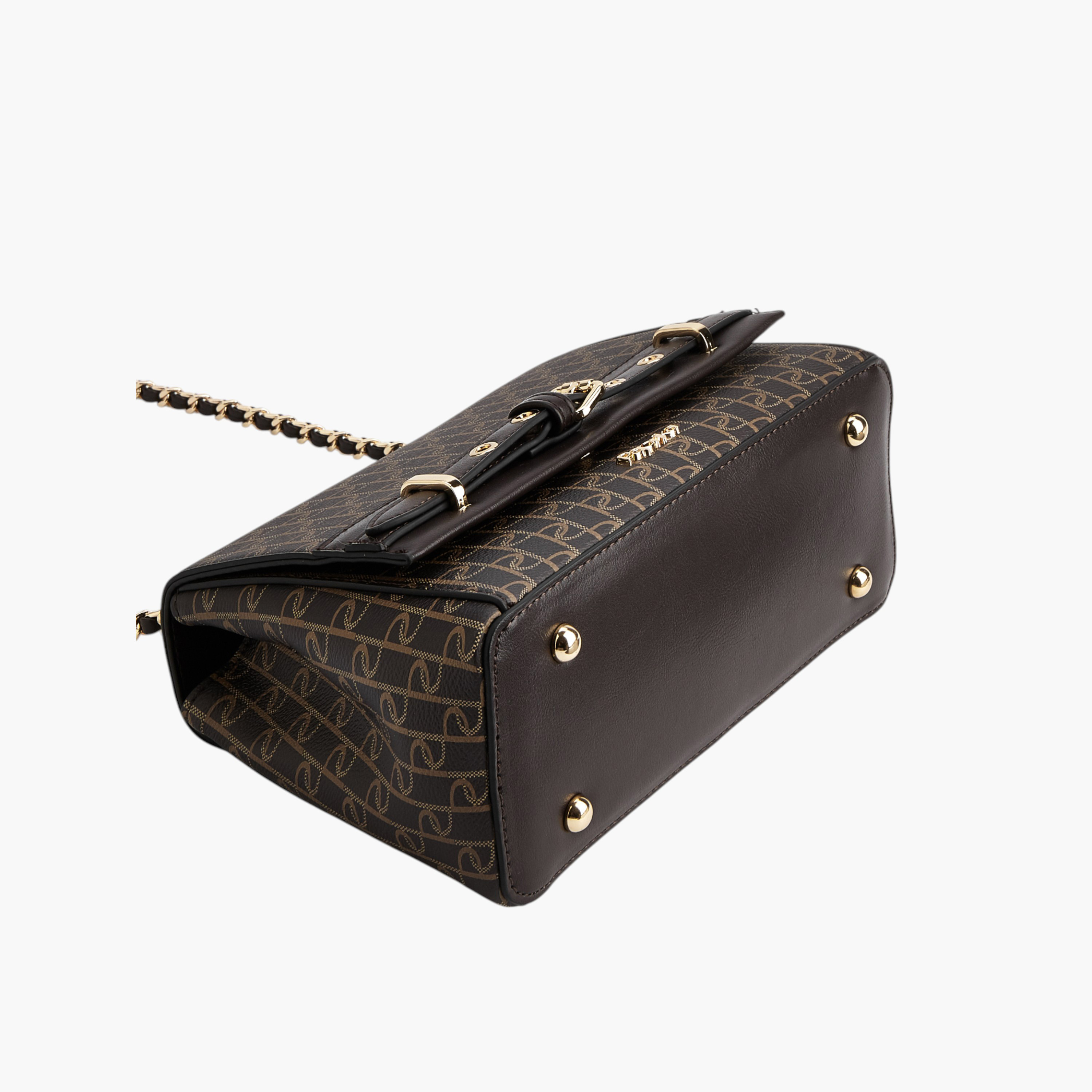 شنطة كروس بودي بطبعات مونوجرام مع حزام سلسلة وزر إغلاق من بابريكا-women-bagsandwallets-handbags-image-6