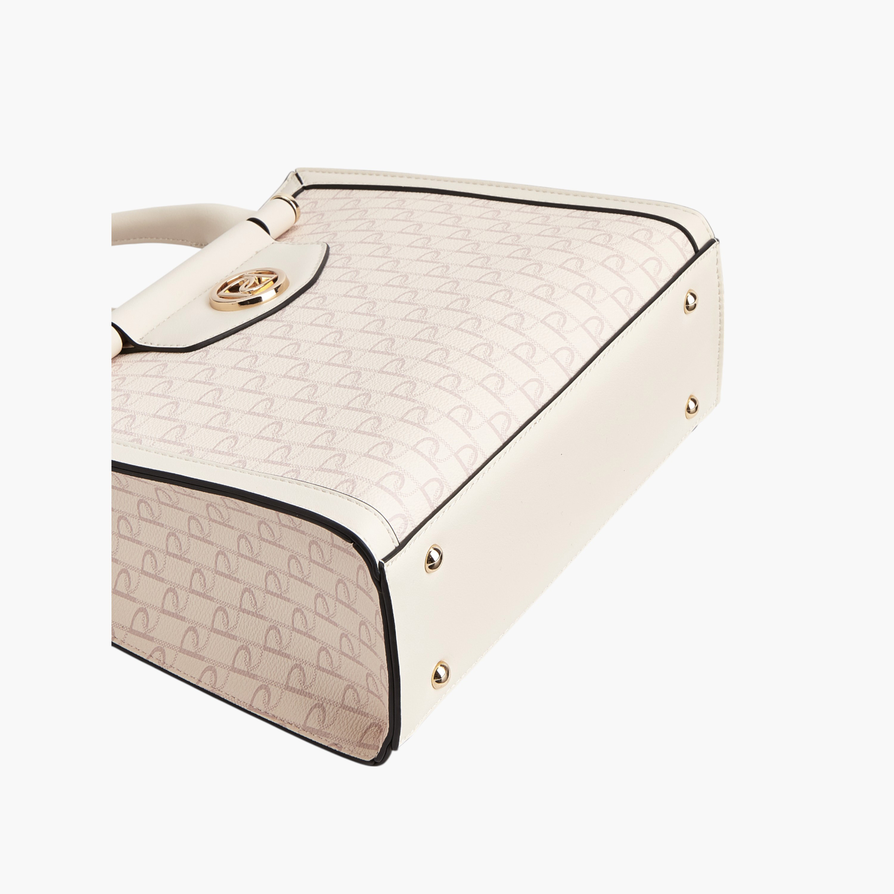 شنطة توتي بطبعات مونوجرام ومقبض مزدوج وسحاب إغلاق من بابريكا-women-bagsandwallets-handbags-image-5