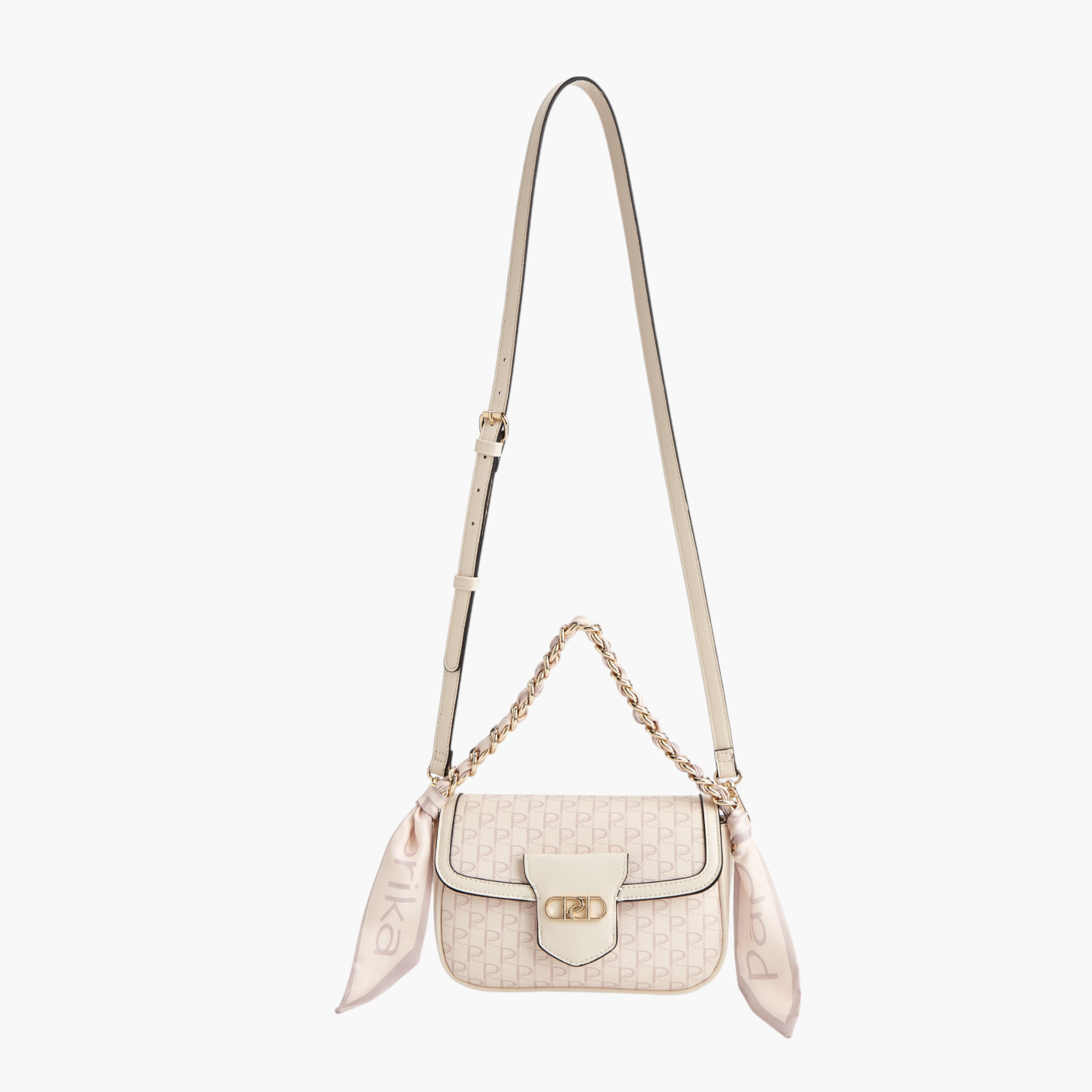 Paprika Monogram Print Crossbody Bag with Detachable Strap and Flap Closure-women-bagsandwallets-handbags-image-5