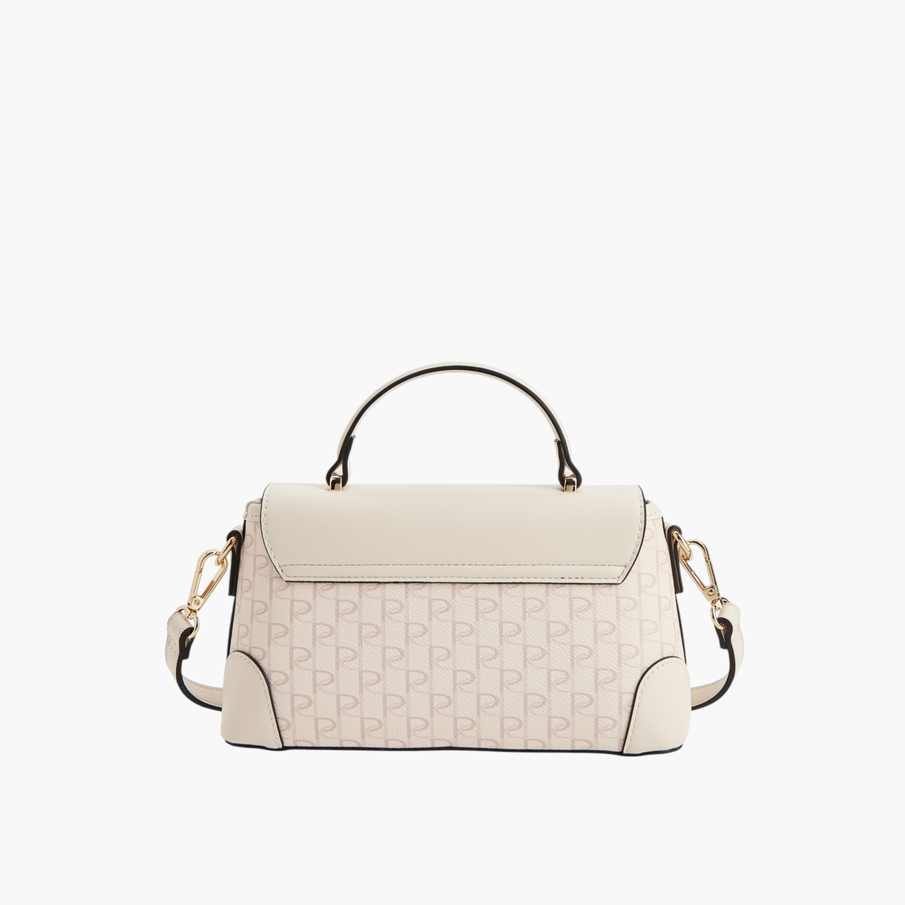 شنطة ساتشل بطبعات مونوغرام بمبقبض حمل وزر إغلاق من بابريكا-women-bagsandwallets-handbags-image-2