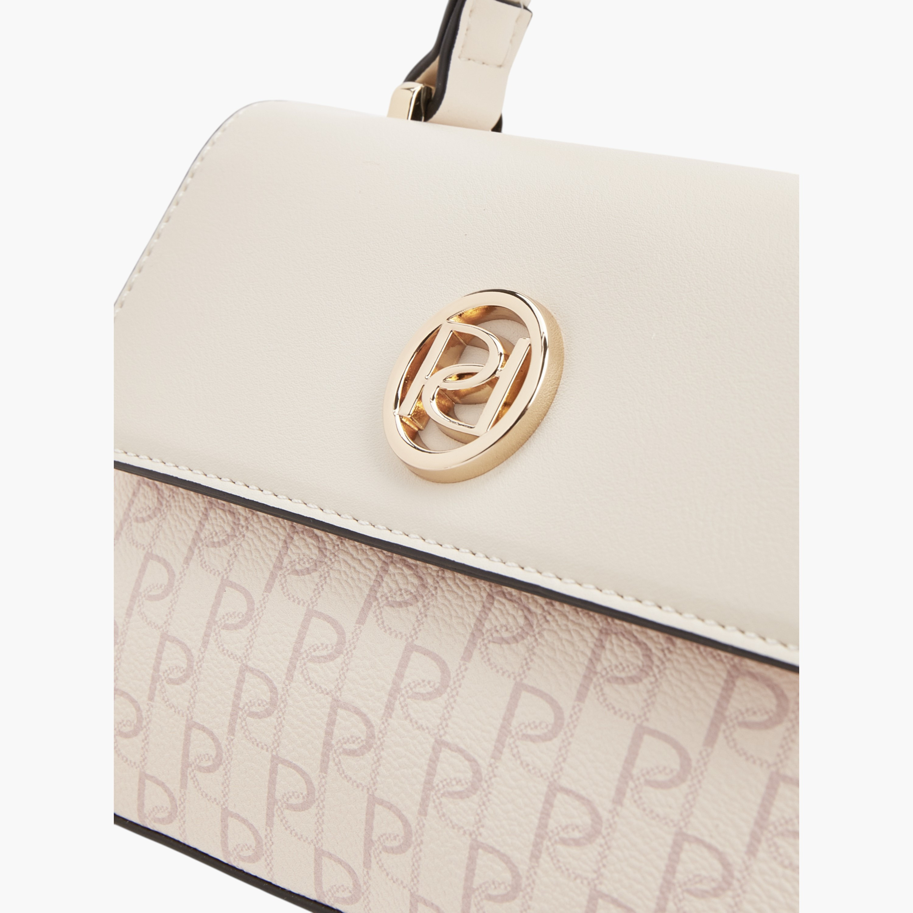 شنطة ساتشل بطبعات مونوغرام بمبقبض حمل وزر إغلاق من بابريكا-women-bagsandwallets-handbags-image-4