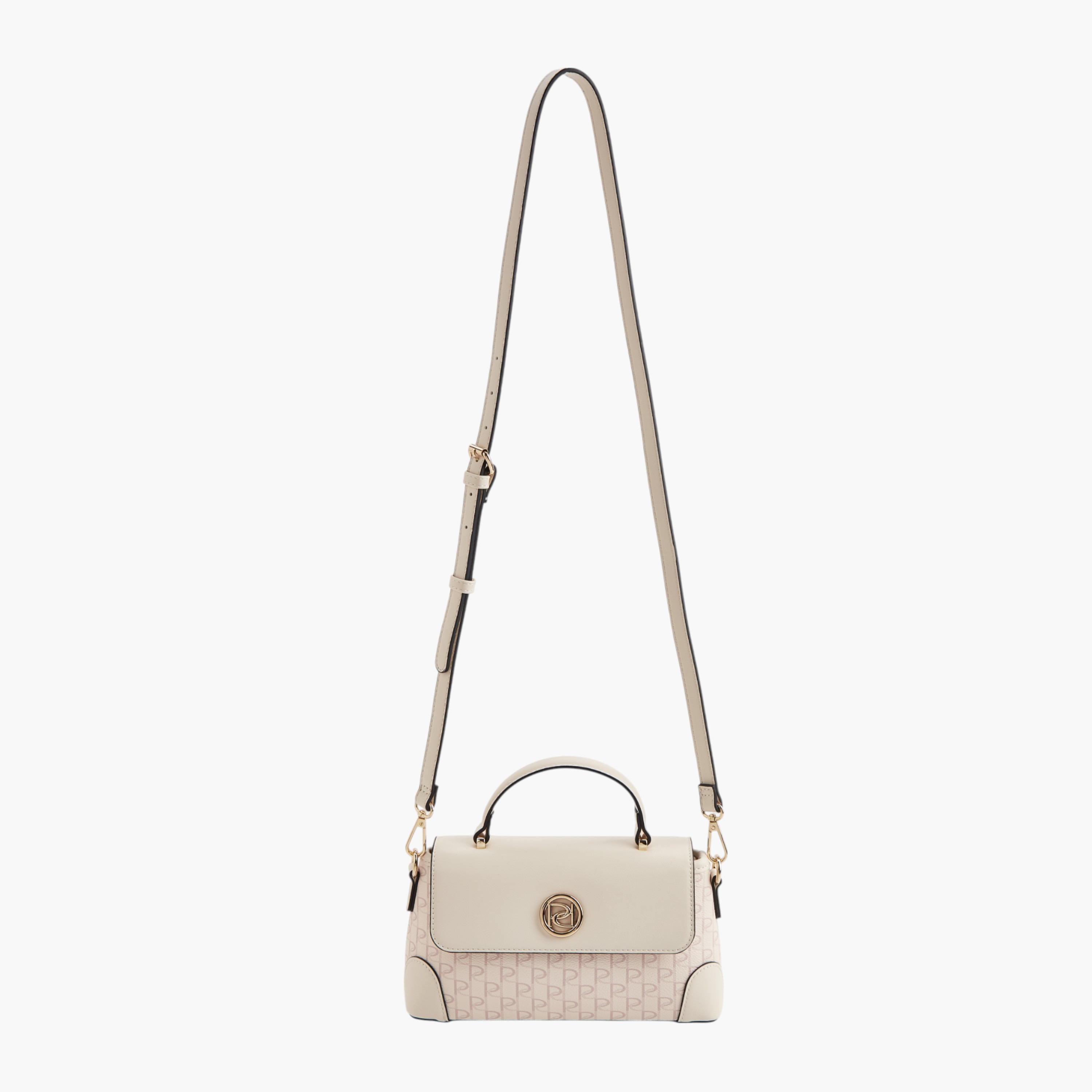 شنطة ساتشل بطبعات مونوغرام بمبقبض حمل وزر إغلاق من بابريكا-women-bagsandwallets-handbags-image-6