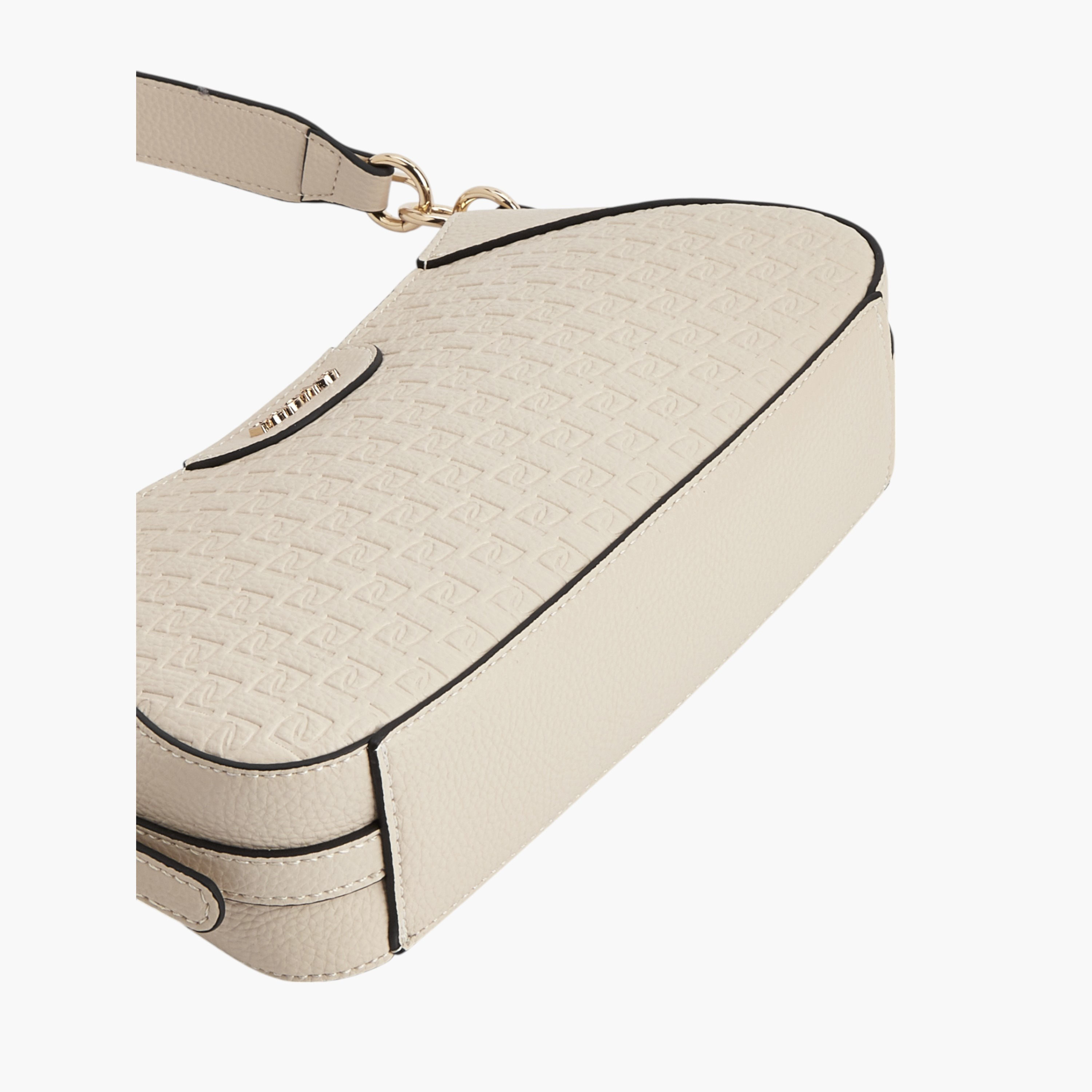 Paprika Monogram Embossed Shoulder Bag with Detachable Strap and Zip Closure-women-bagsandwallets-handbags-image-5