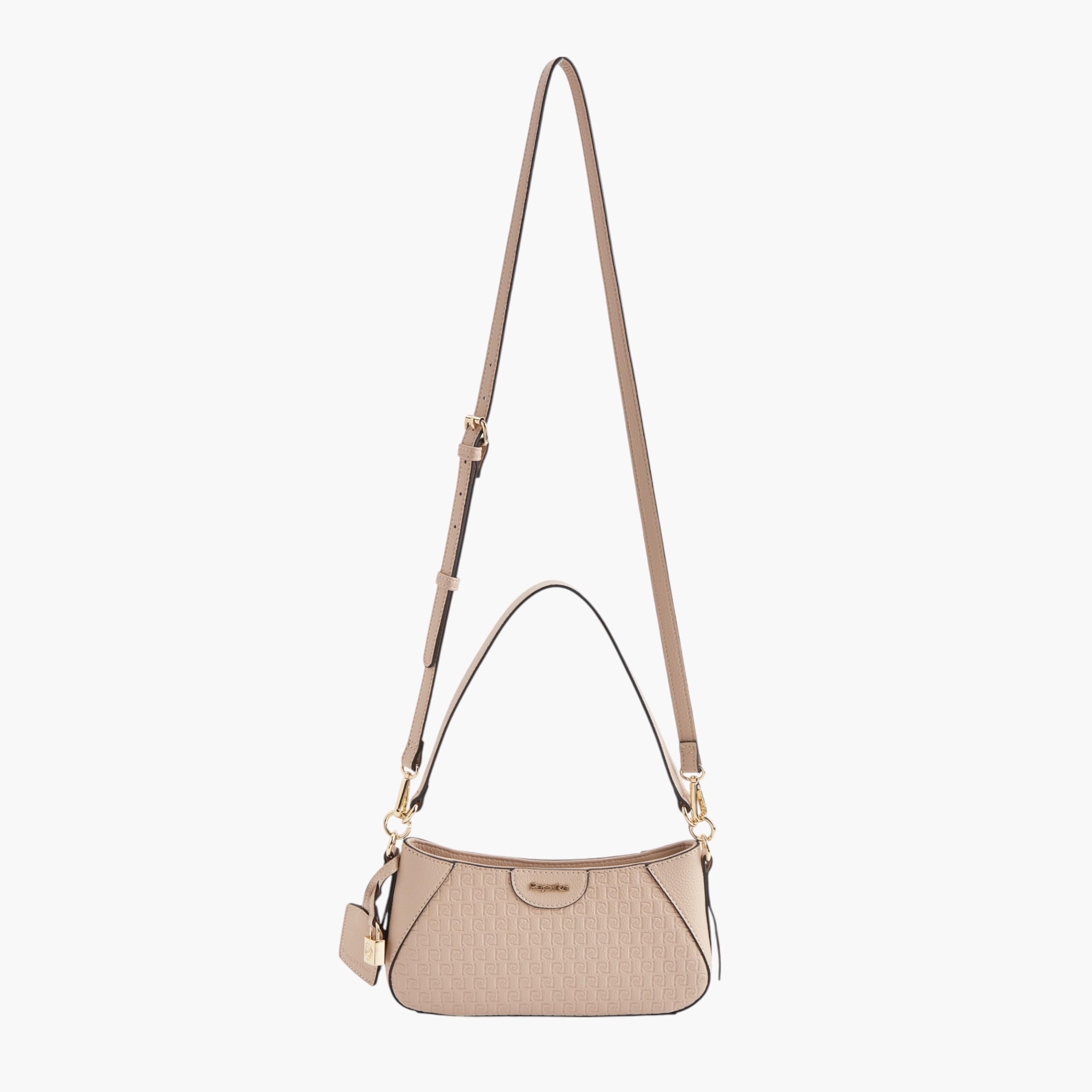 شنطة كتف بحزام قابل للفصل وسحاب إغلاق ونقوش مونوجرام من بابريكا-women-bagsandwallets-handbags-image-6