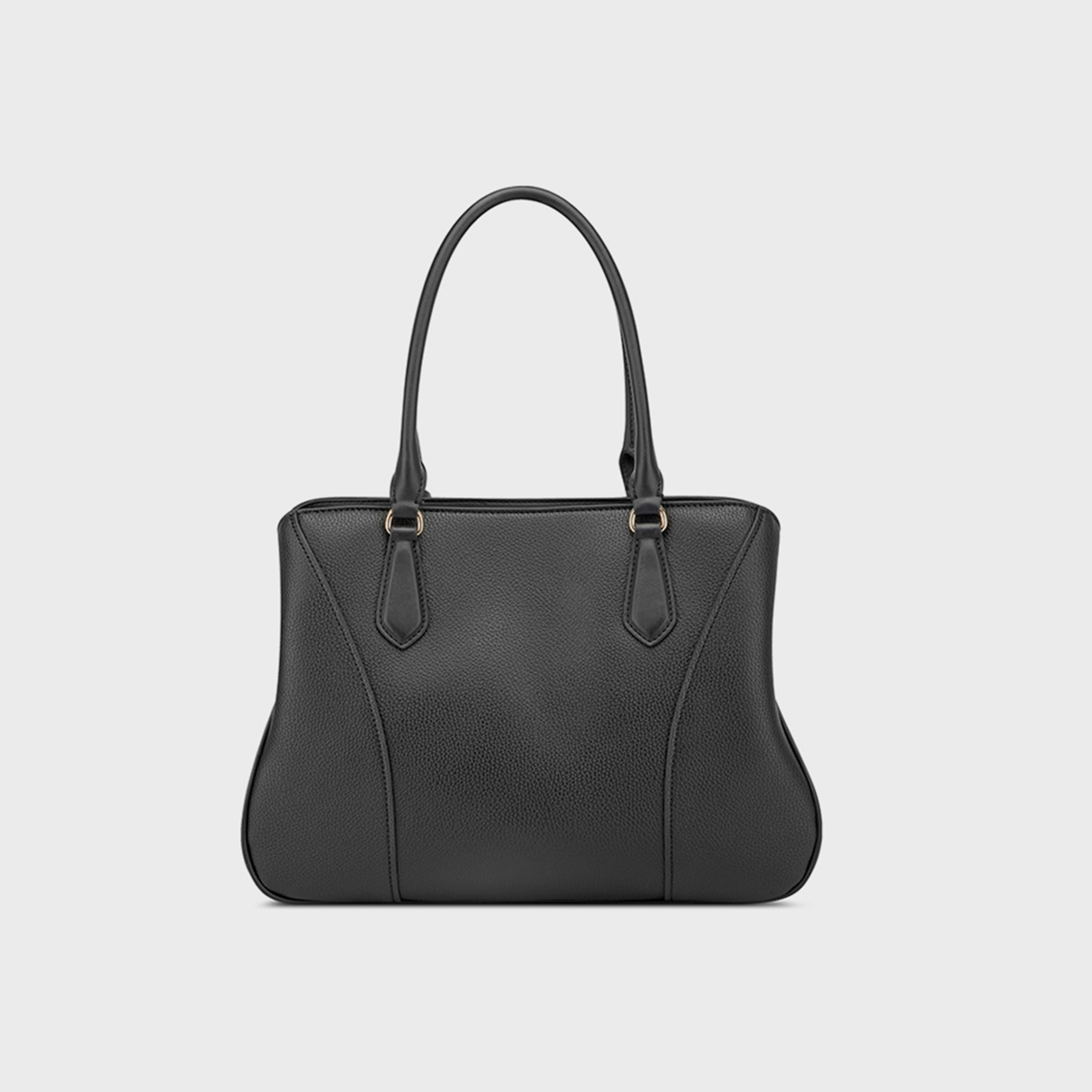 Nine West Textured Double Handle Satchel Bag with Magnetic Closure and Detachable Strap-women-bagsandwallets-handbags-image-2
