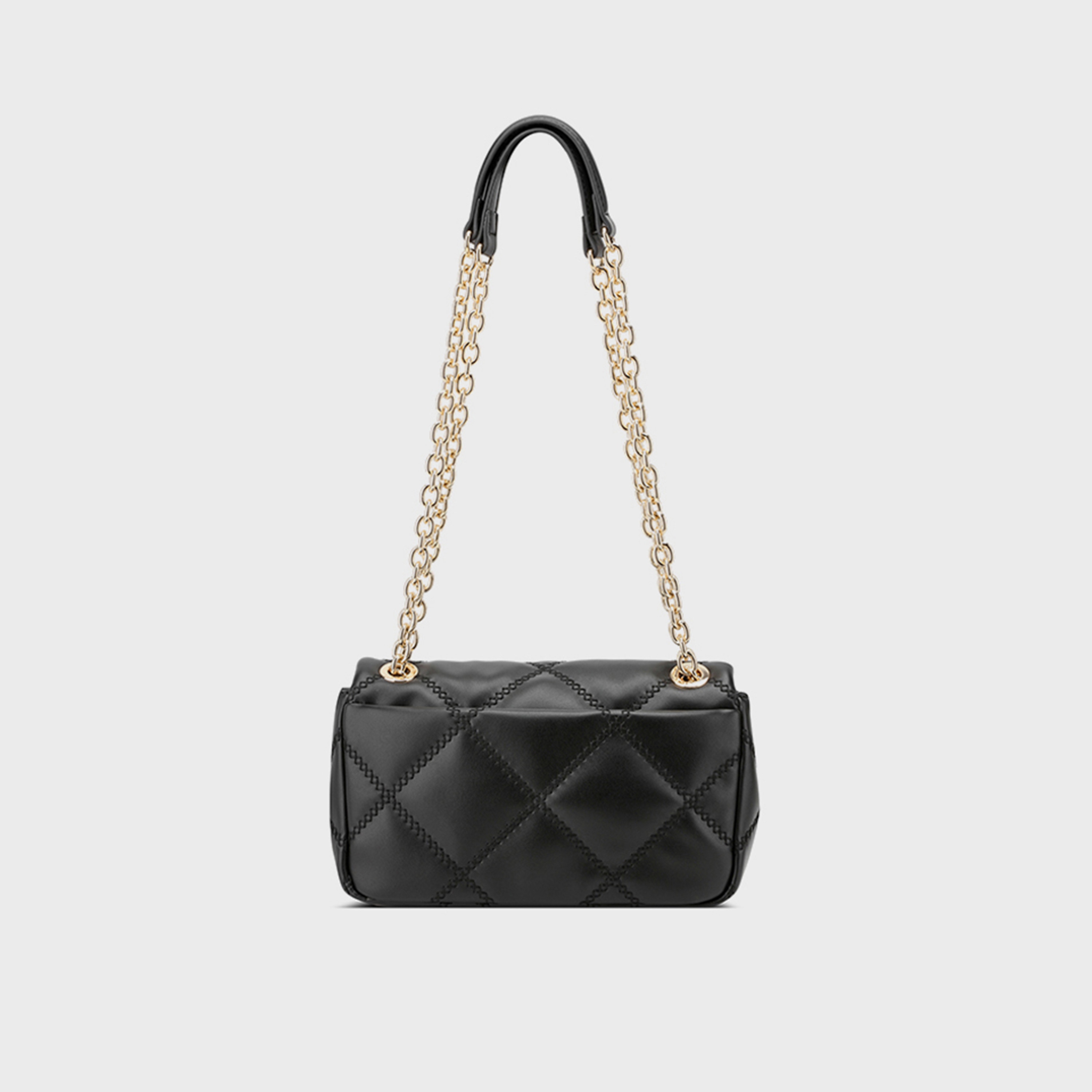 Nine West Quilted Top Handle Shoulder Bag with Magnetic Closure and Chain Strap-women-bagsandwallets-handbags-image-2