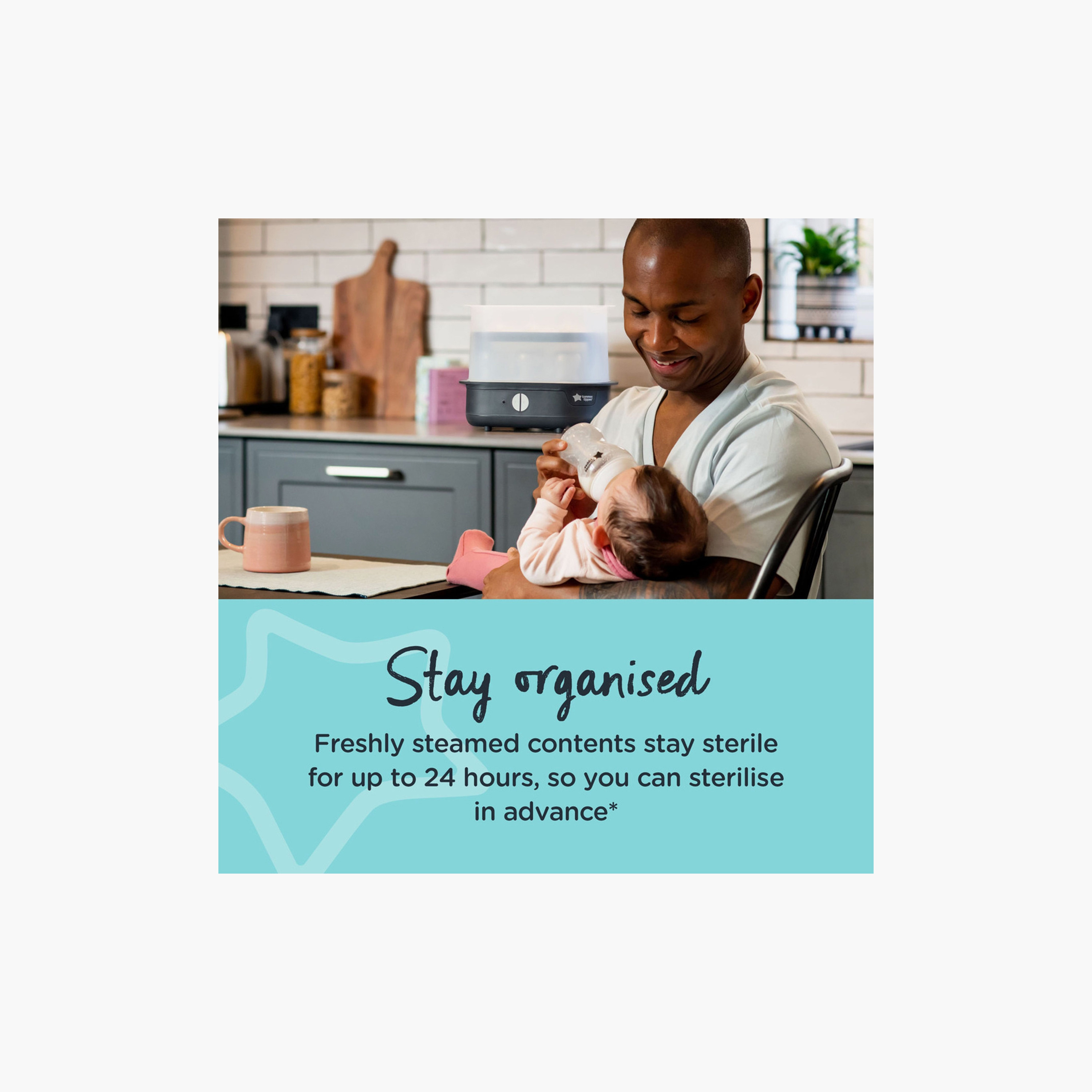 Tommee Tippee Advanced Steam Electric Baby Bottles Steriliser - Black-baby-feeding-sterilizersandwarmers-image-5