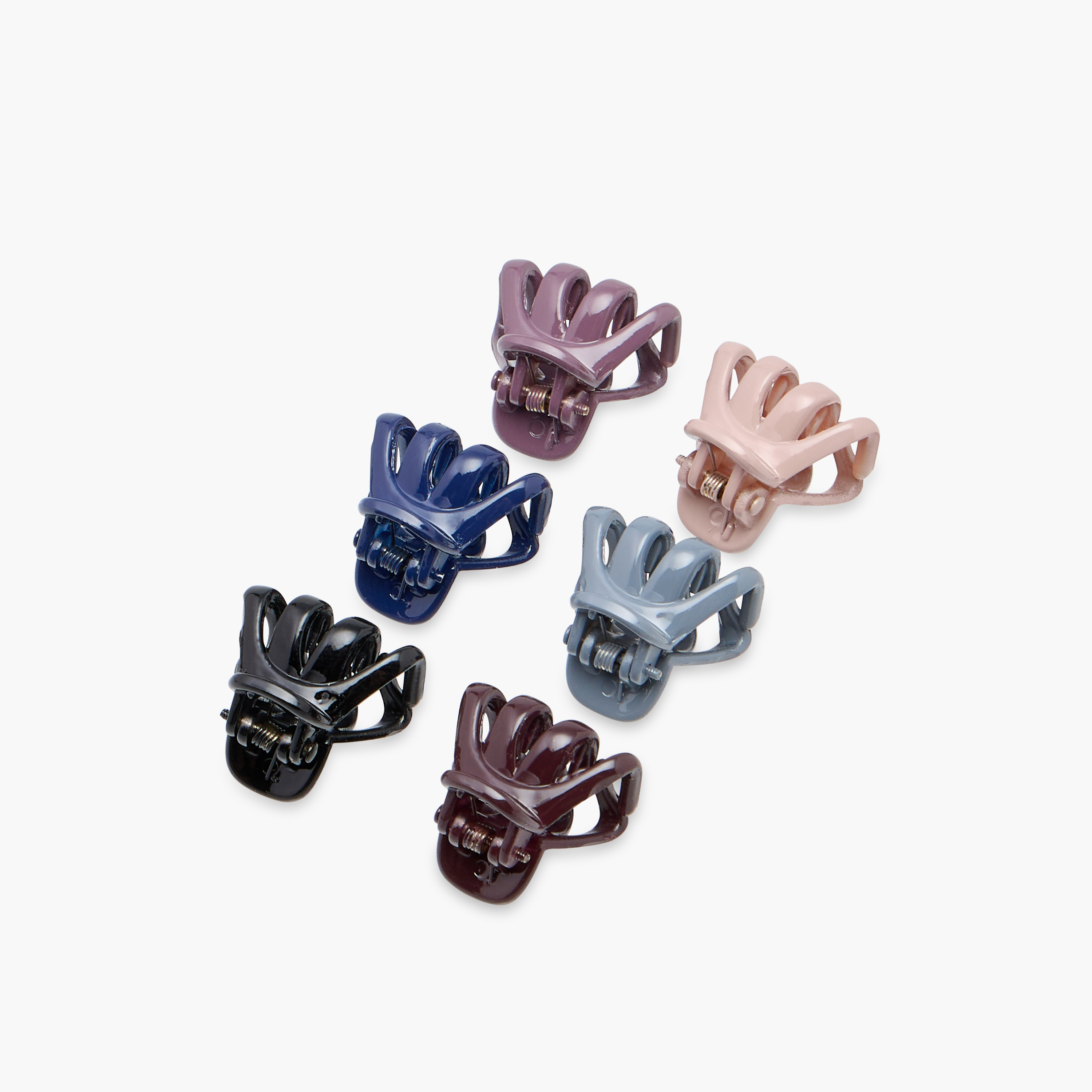 مشبك شعر سادة - طقم من 6 قطع-women-hairaccessories-clamps-image-6