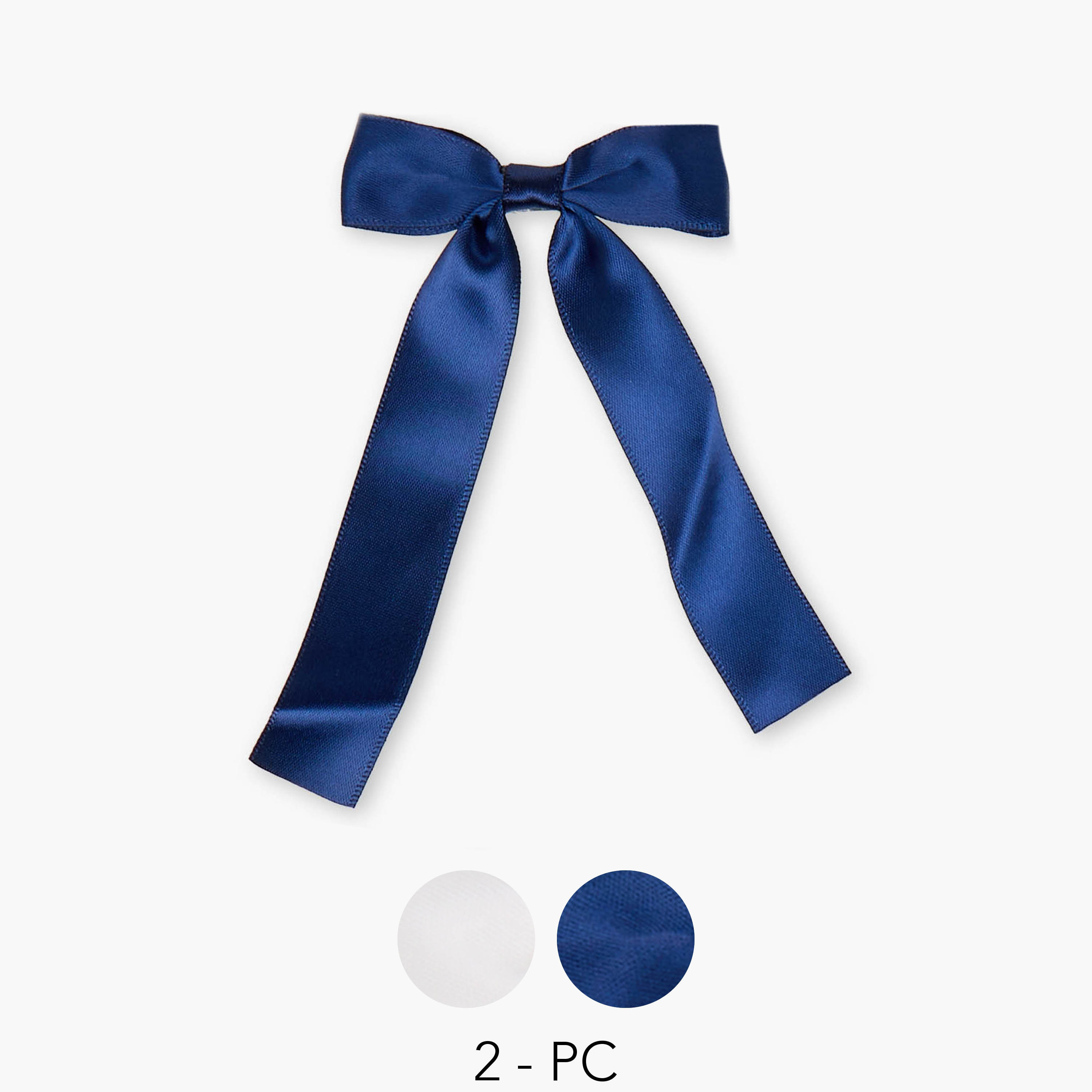 Solid Bow Hair Clip - Set of 2-women-hairaccessories-clips-image-1