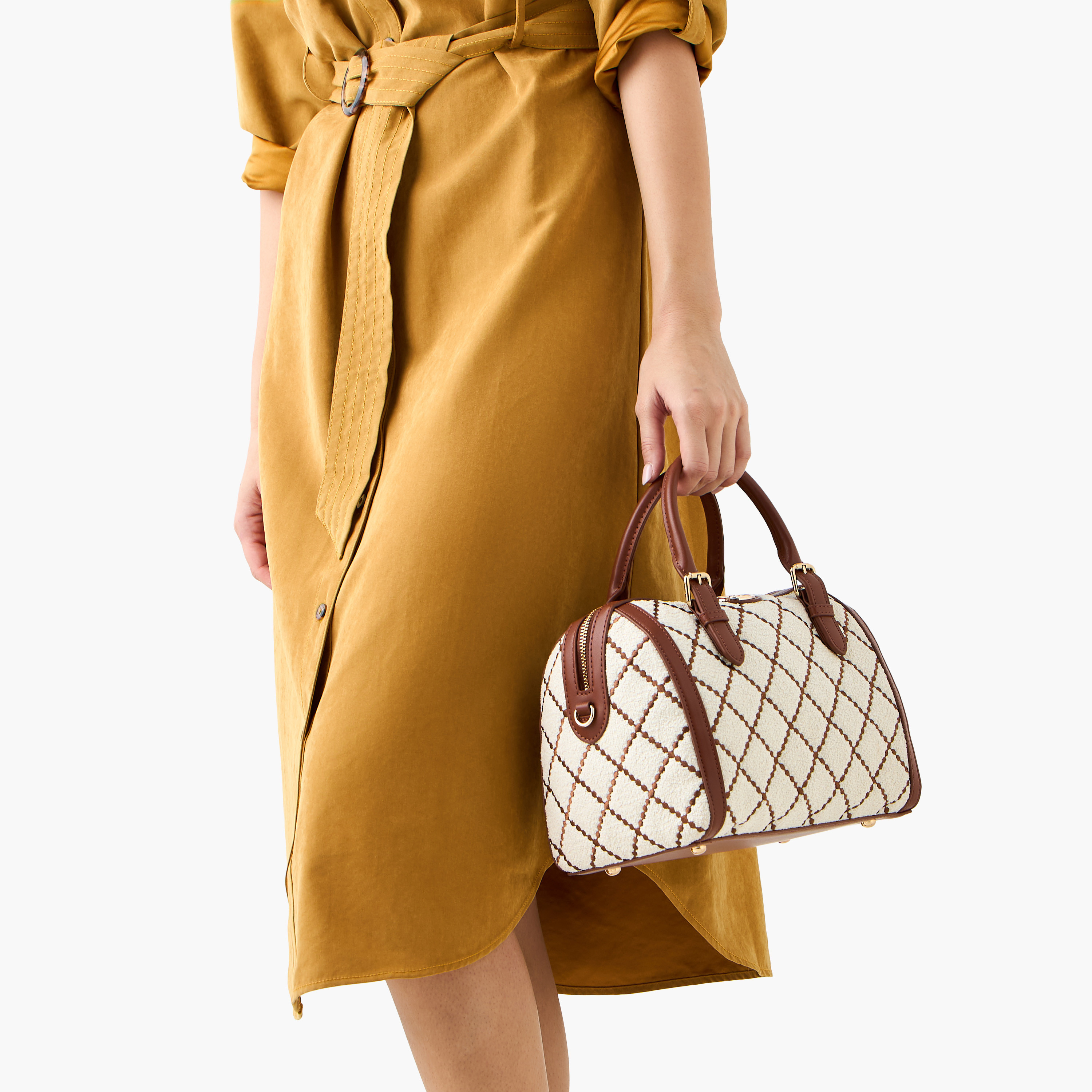 Paprika Quilted Tote Bag with Zip Closure-women-bagsandwallets-handbags-image-8