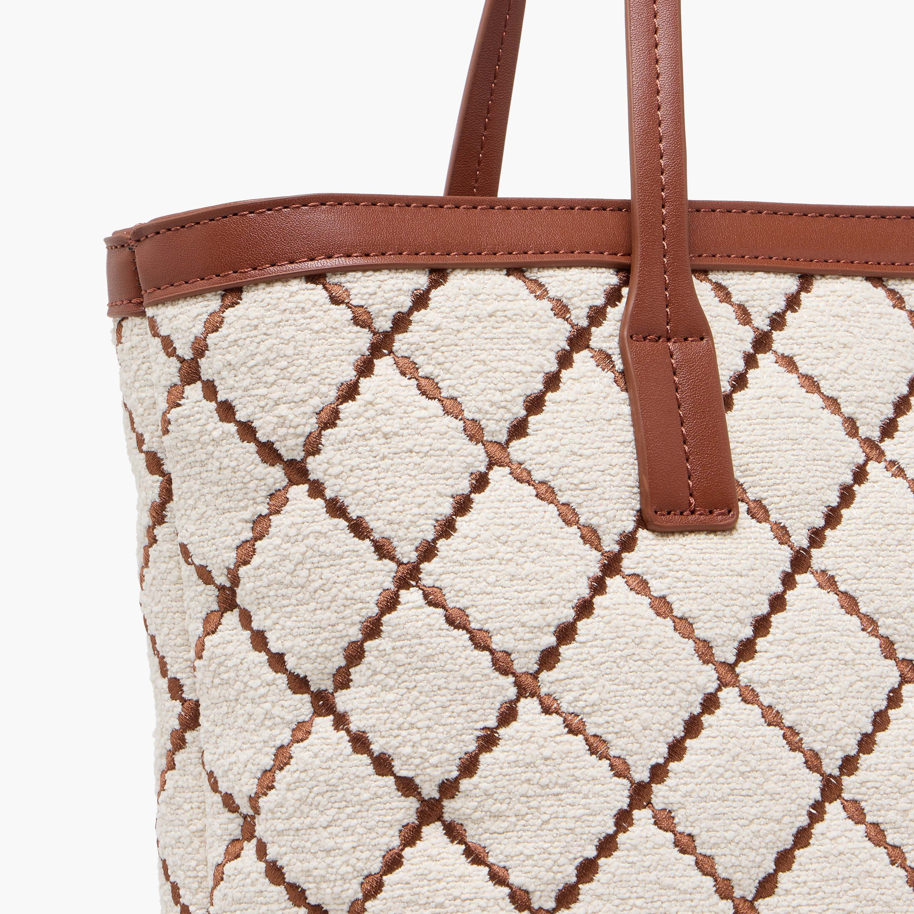 Paprika Embroidered Tote Bag with Detachable Strap and Zip Closure-women-bagsandwallets-handbags-image-6