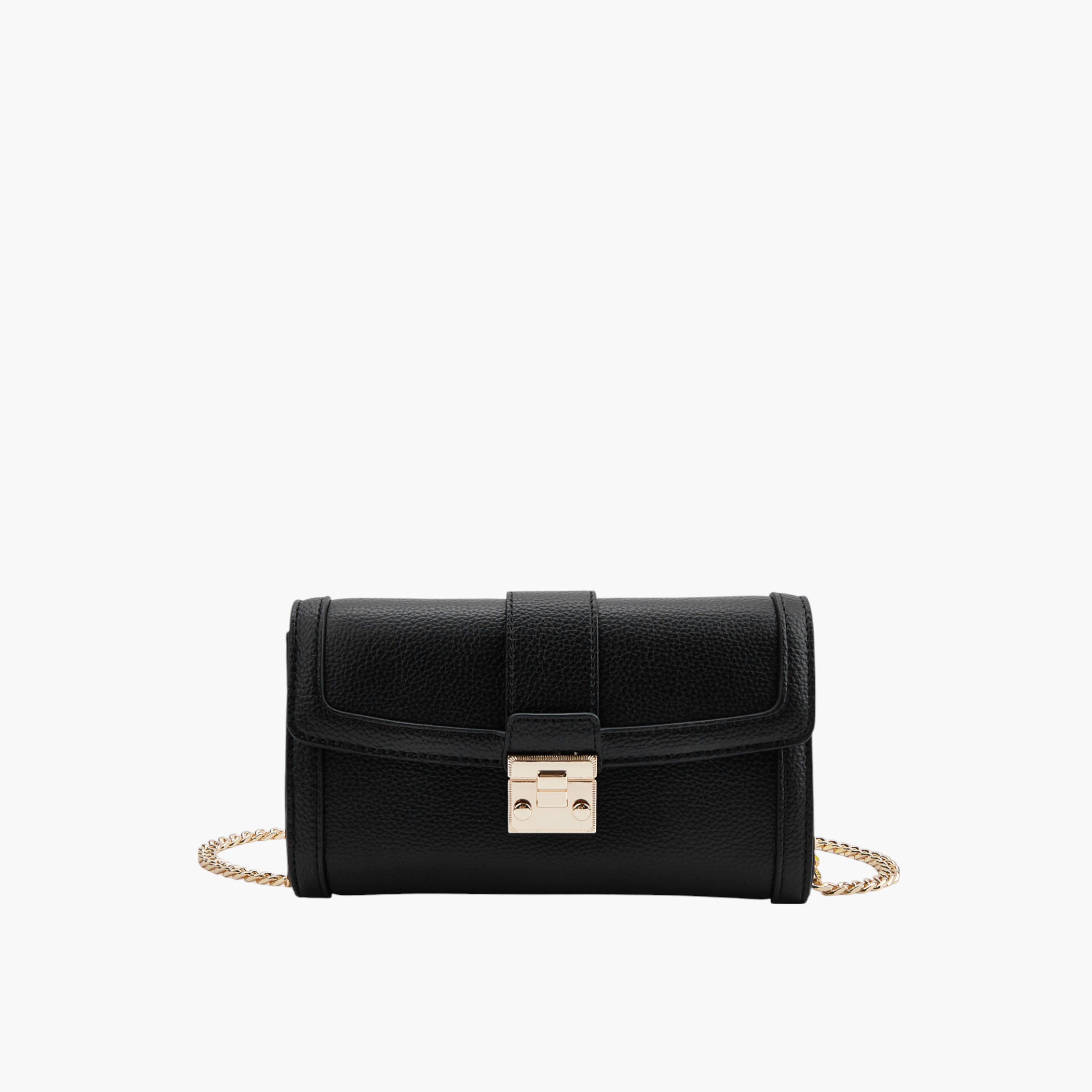 شنطة كروس بودي بارزة الملمس بحزام سلسلة وقفل مغناطيسي من بابريكا-women-bagsandwallets-handbags-image-1
