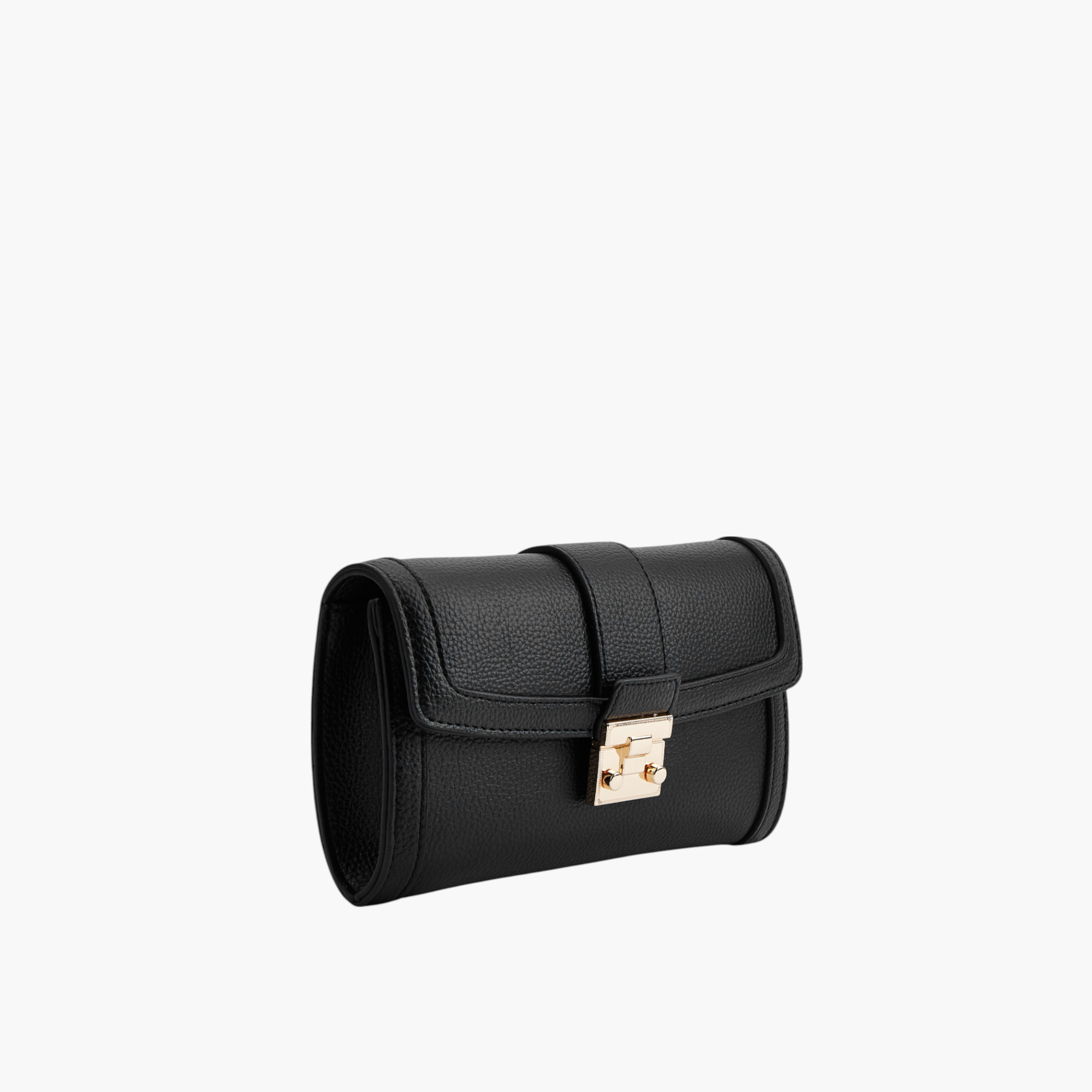 شنطة كروس بودي بارزة الملمس بحزام سلسلة وقفل مغناطيسي من بابريكا-women-bagsandwallets-handbags-image-3
