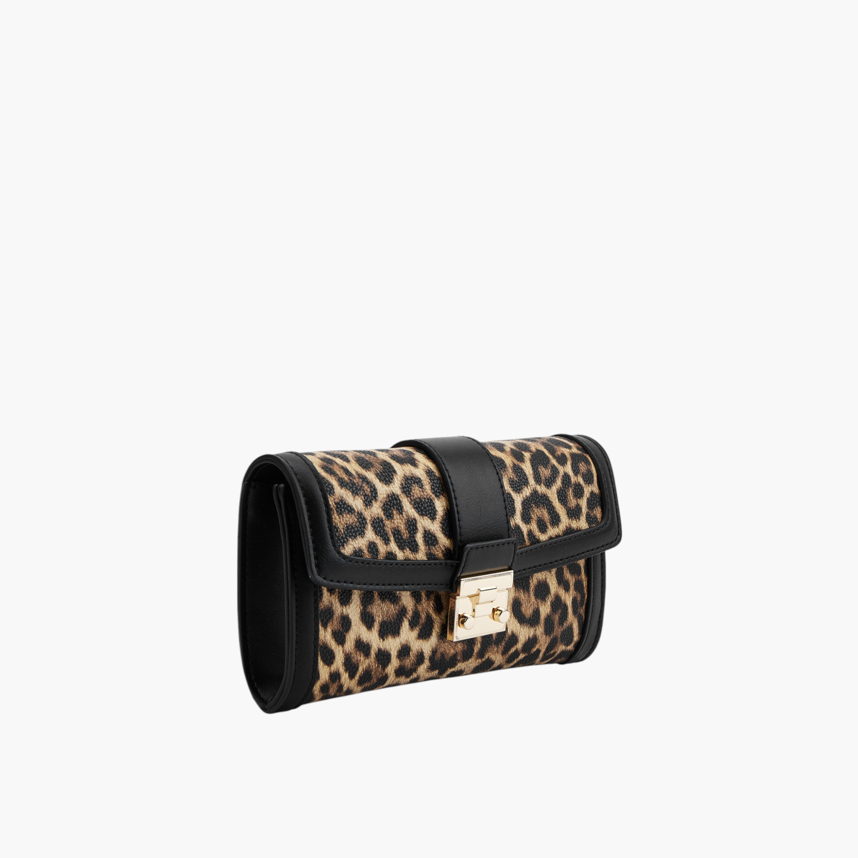Paprika Animal Print Crossbody Bag with Chain Strap and Magnetic Button Closure-women-bagsandwallets-handbags-image-3