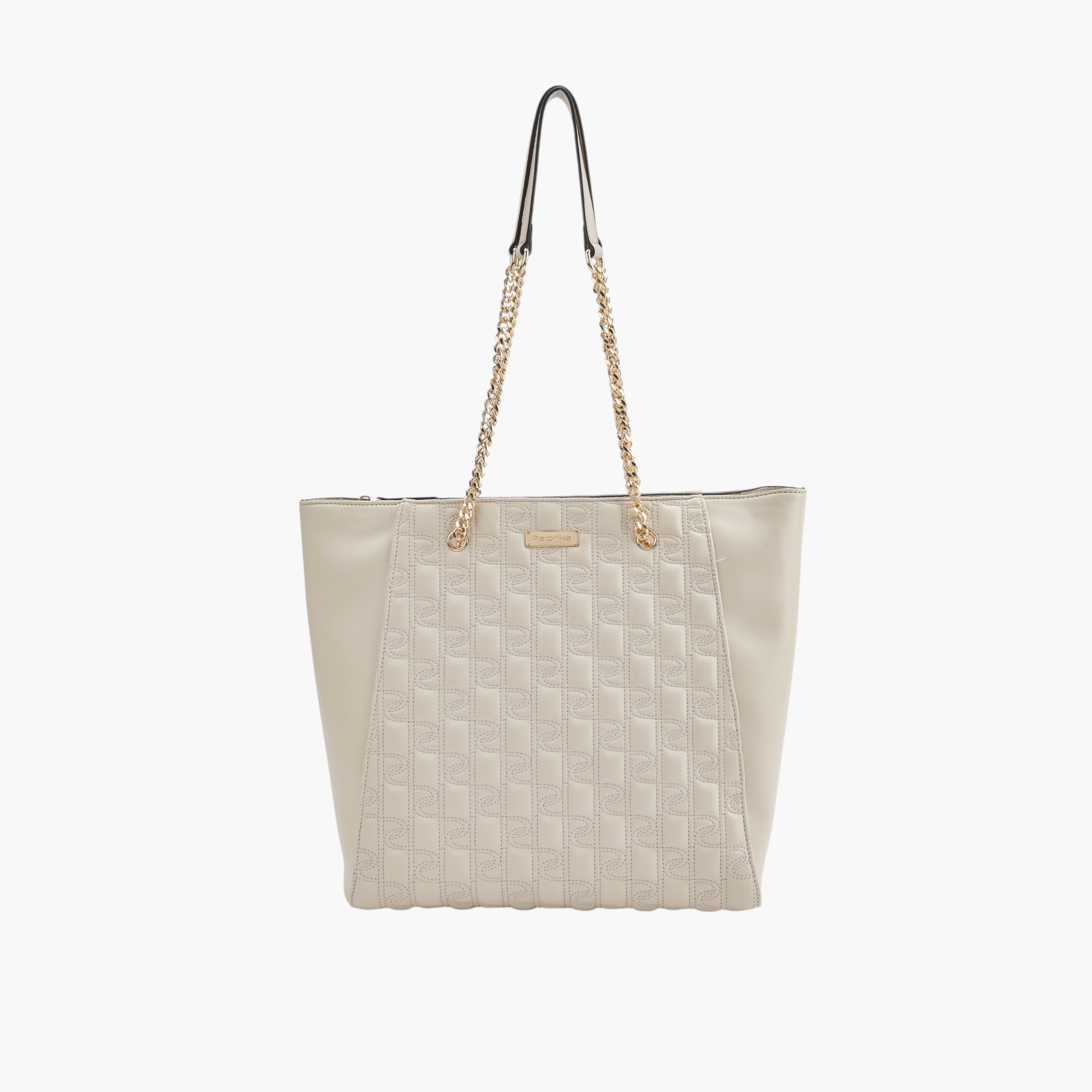 شنطة توتي بتفاصيل درزات وحزام سلسلة مزدوج وسحاب إغلاق من بابريكا-women-bagsandwallets-handbags-image-1