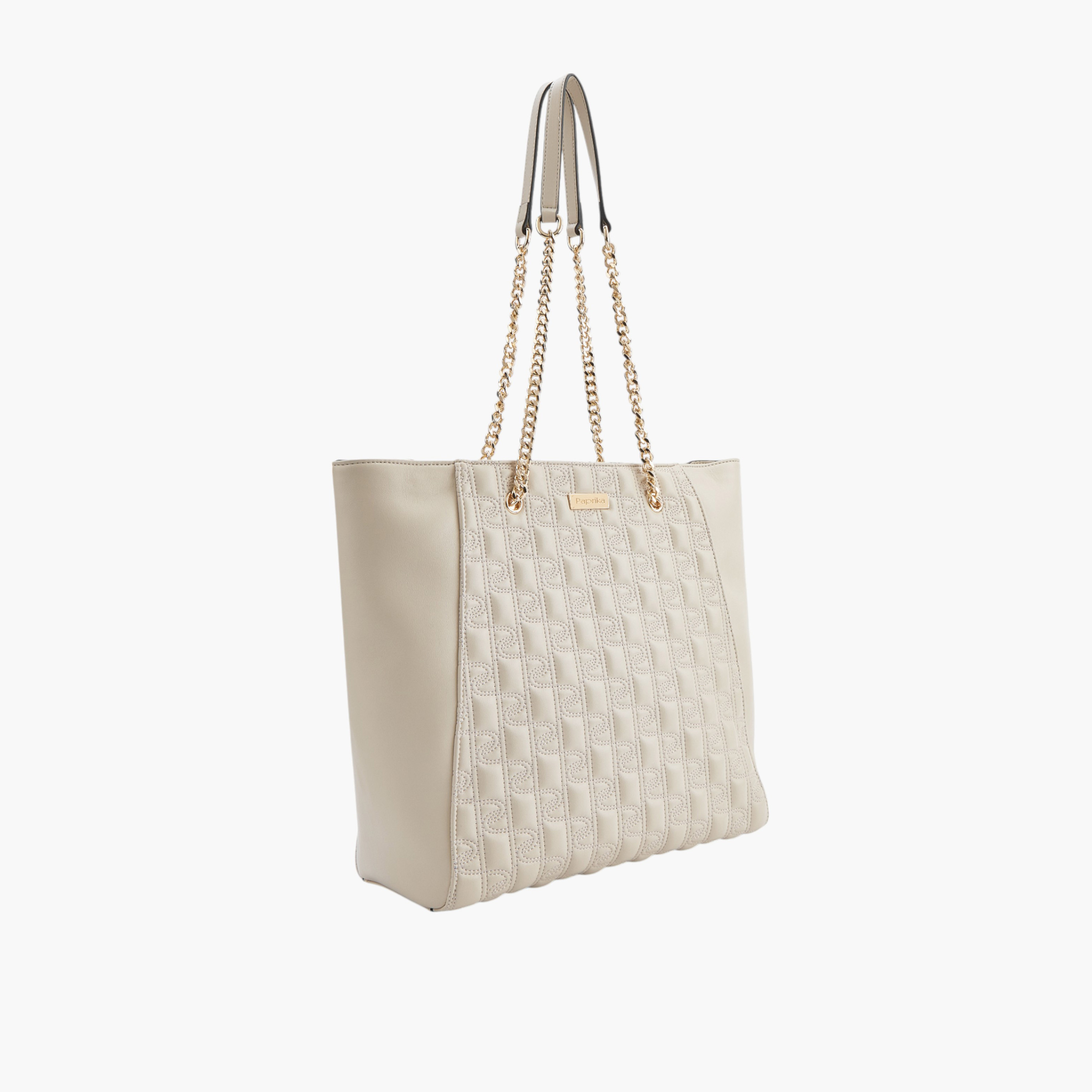 شنطة توتي بتفاصيل درزات وحزام سلسلة مزدوج وسحاب إغلاق من بابريكا-women-bagsandwallets-handbags-image-3