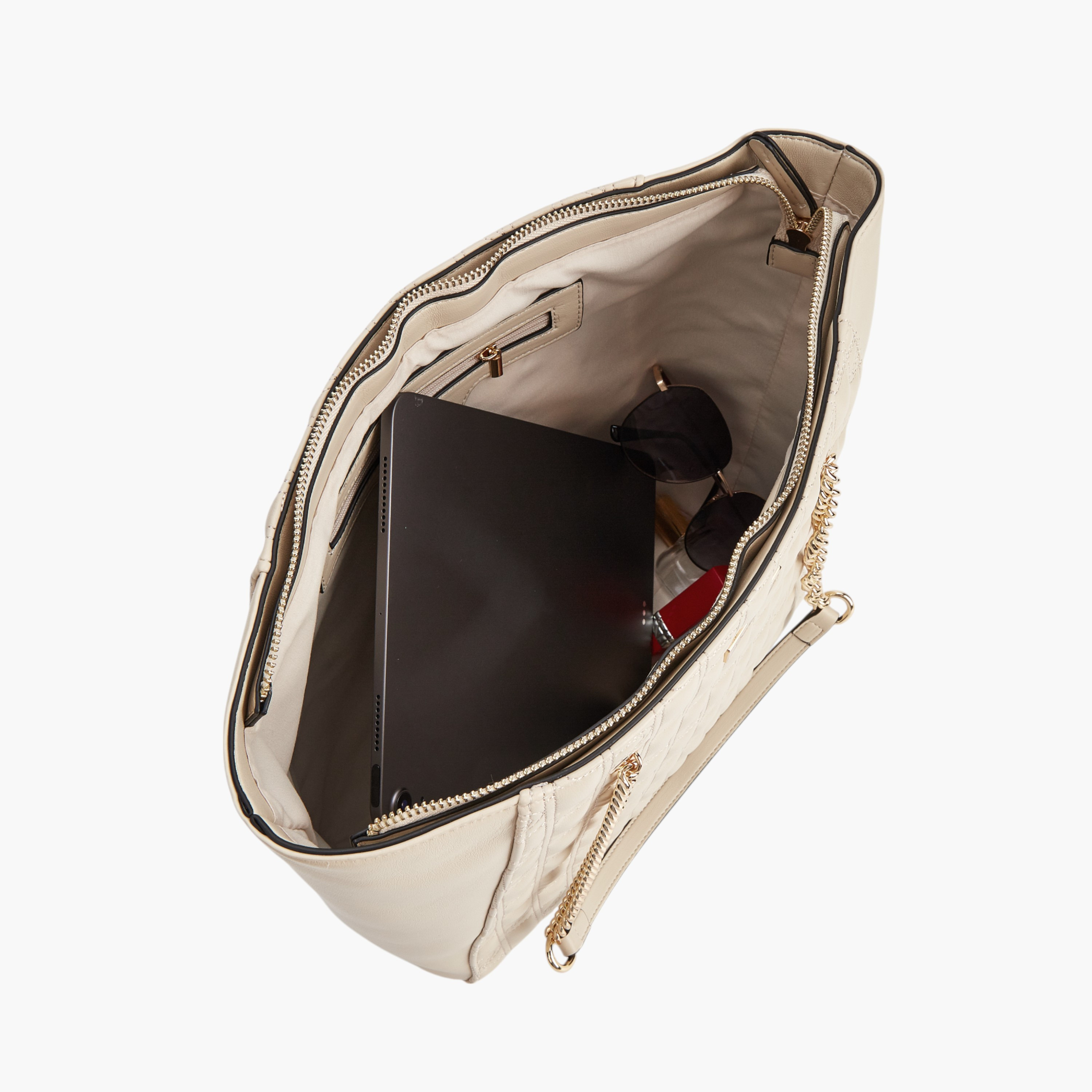 شنطة توتي بتفاصيل درزات وحزام سلسلة مزدوج وسحاب إغلاق من بابريكا-women-bagsandwallets-handbags-image-5