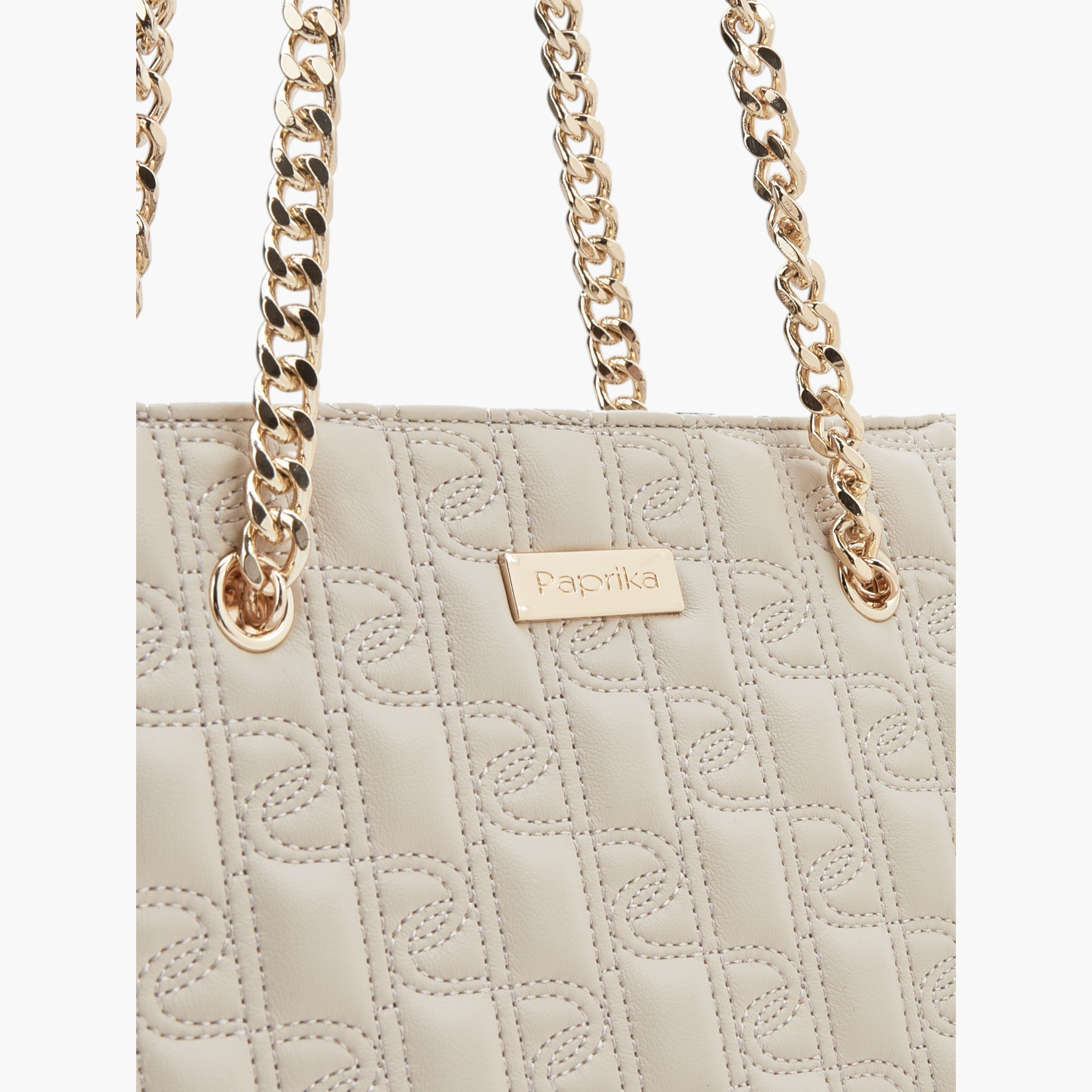 شنطة توتي بتفاصيل درزات وحزام سلسلة مزدوج وسحاب إغلاق من بابريكا-women-bagsandwallets-handbags-image-6