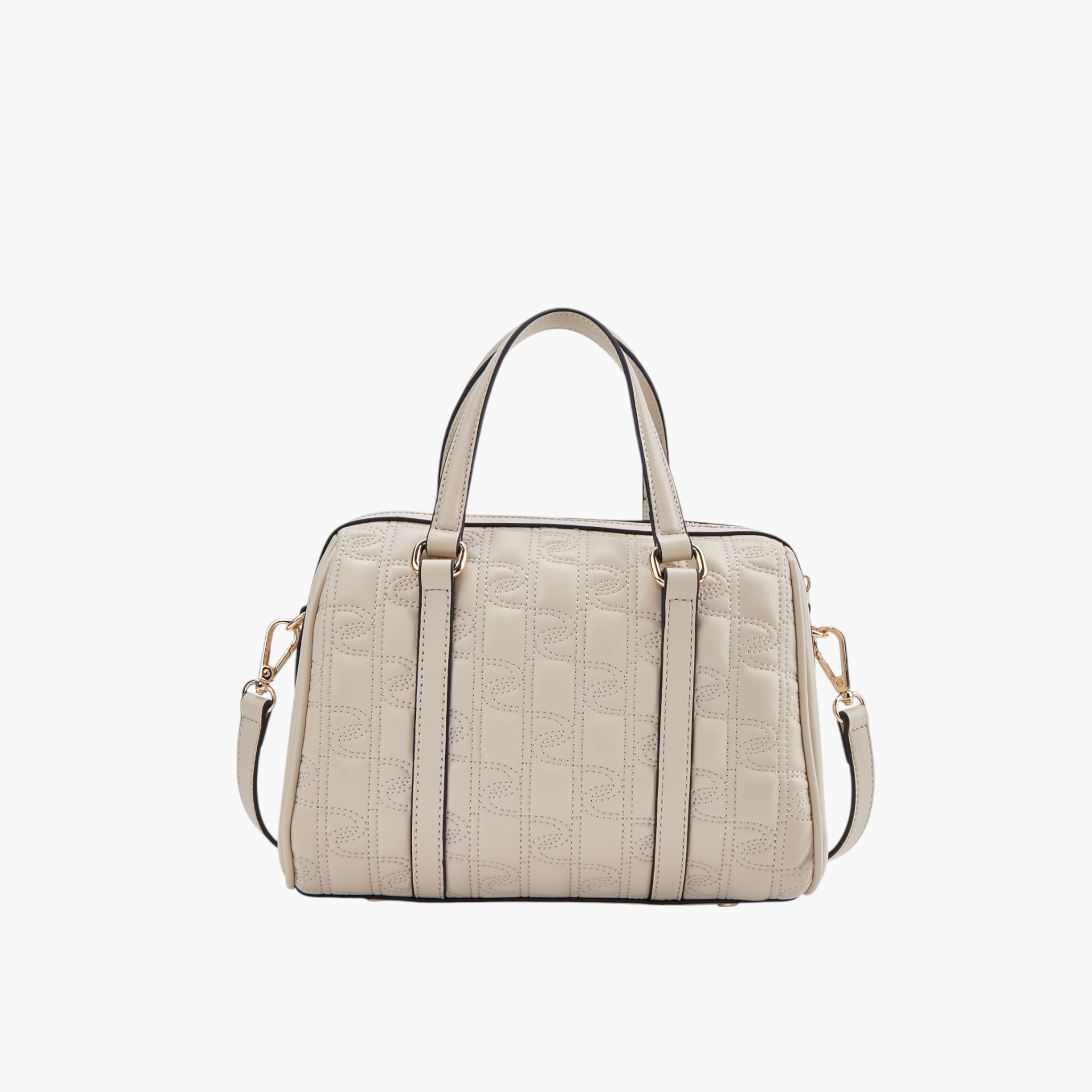 شنطة توتي بدرزات مونوجرام وحزام قابل للفصل وسحاب إغلاق من بابريكا-women-bagsandwallets-handbags-image-3