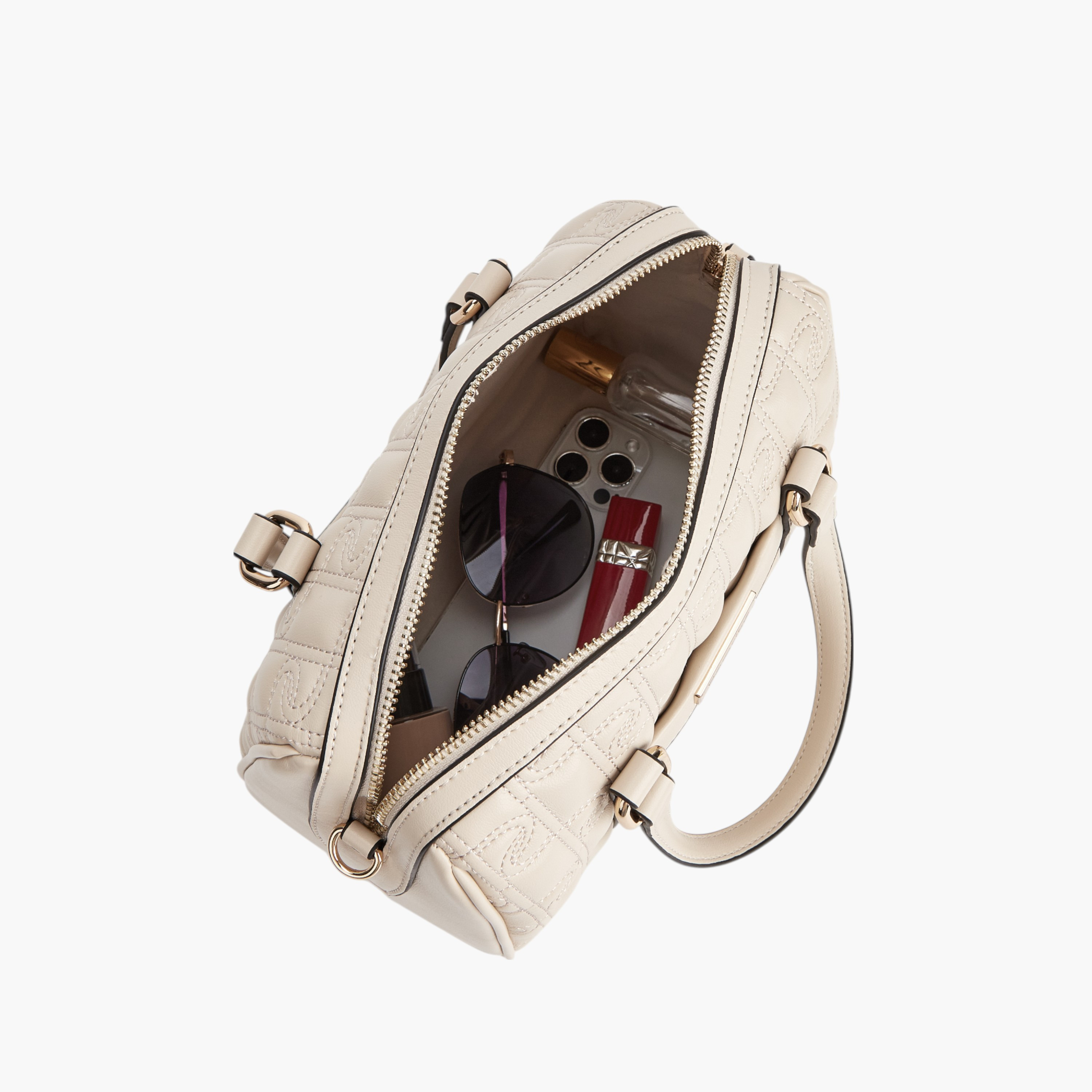 شنطة توتي بدرزات مونوجرام وحزام قابل للفصل وسحاب إغلاق من بابريكا-women-bagsandwallets-handbags-image-6