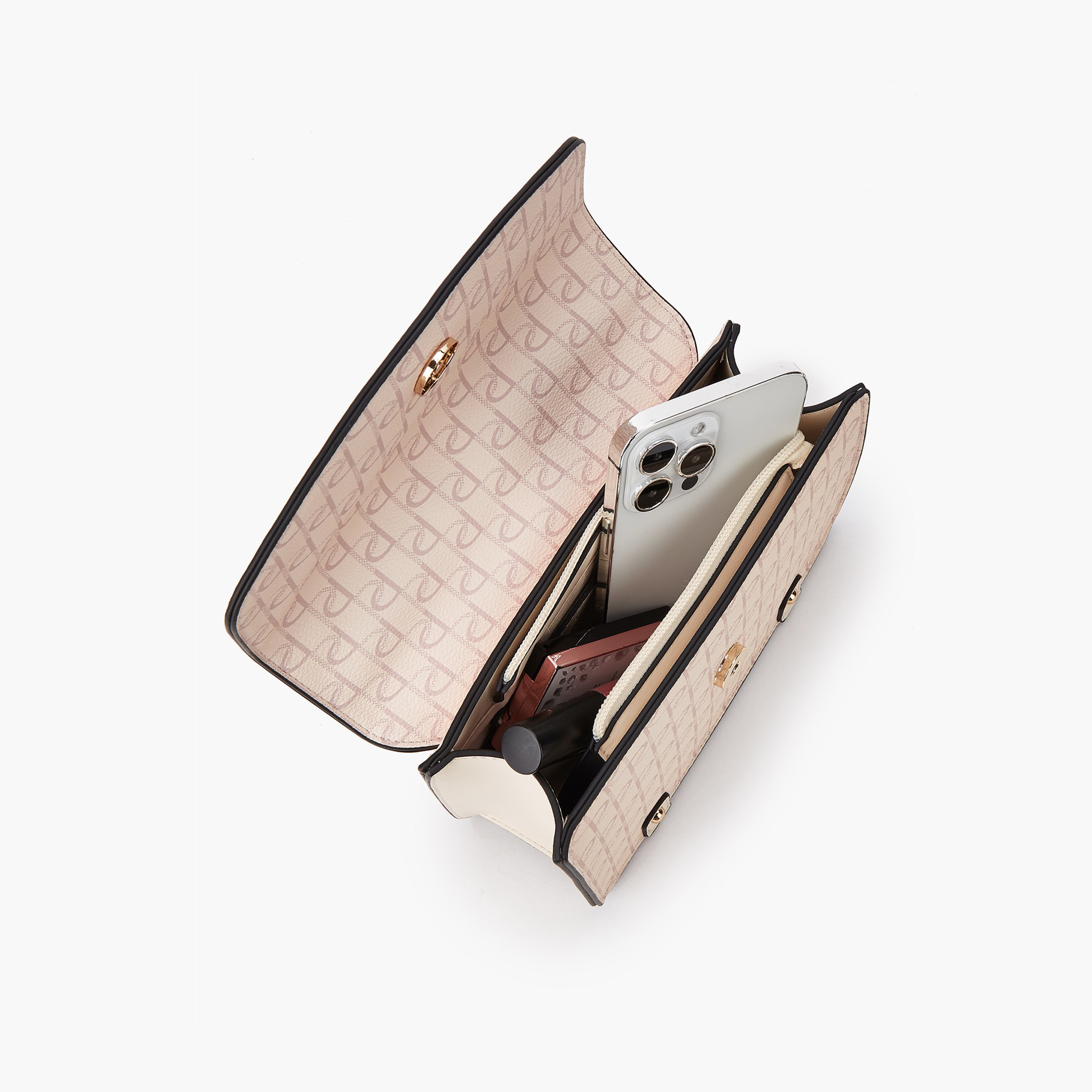 شنطة كروس بودي بزر إغلاق وطبعات مونوجرام من بابريكا-women-bagsandwallets-handbags-image-7