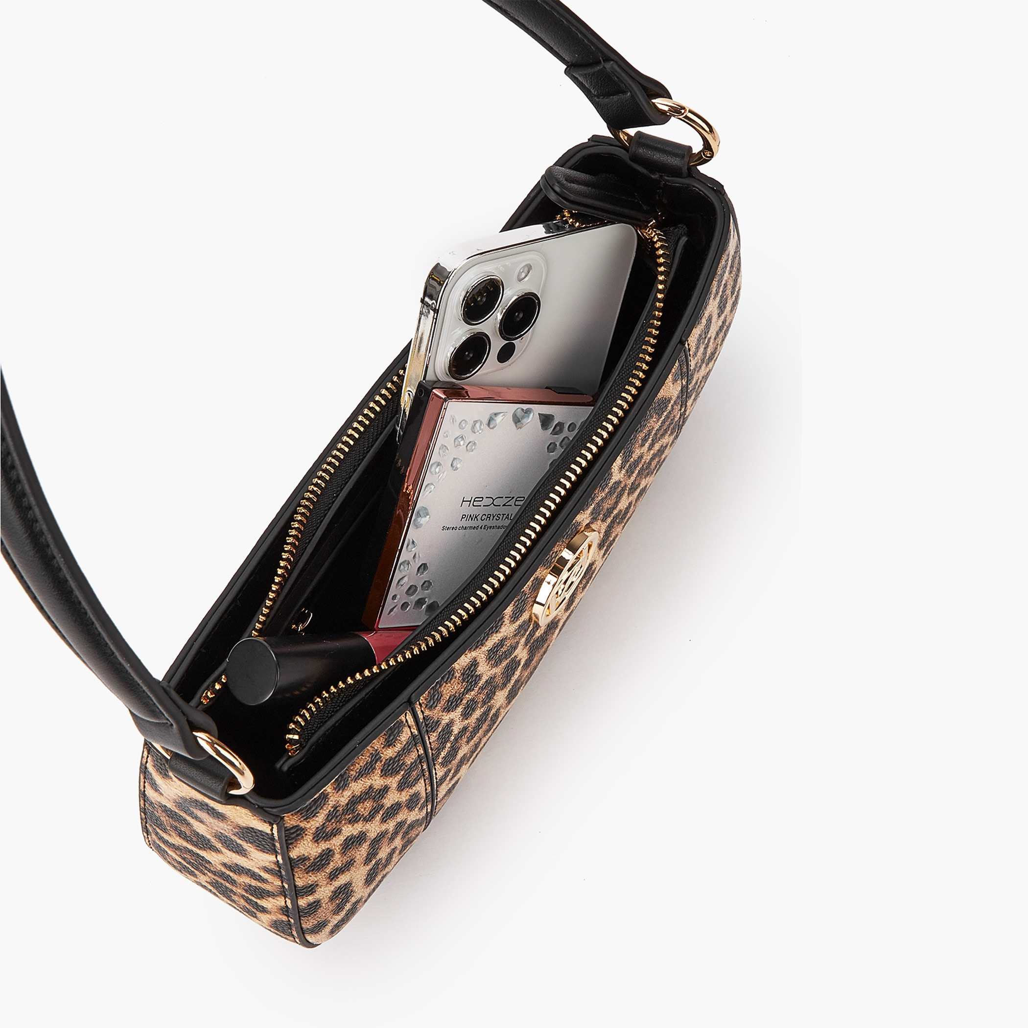 Paprika Solid Shoulder Bag with Detachable Strap and Zip Closure-women-bagsandwallets-handbags-image-7