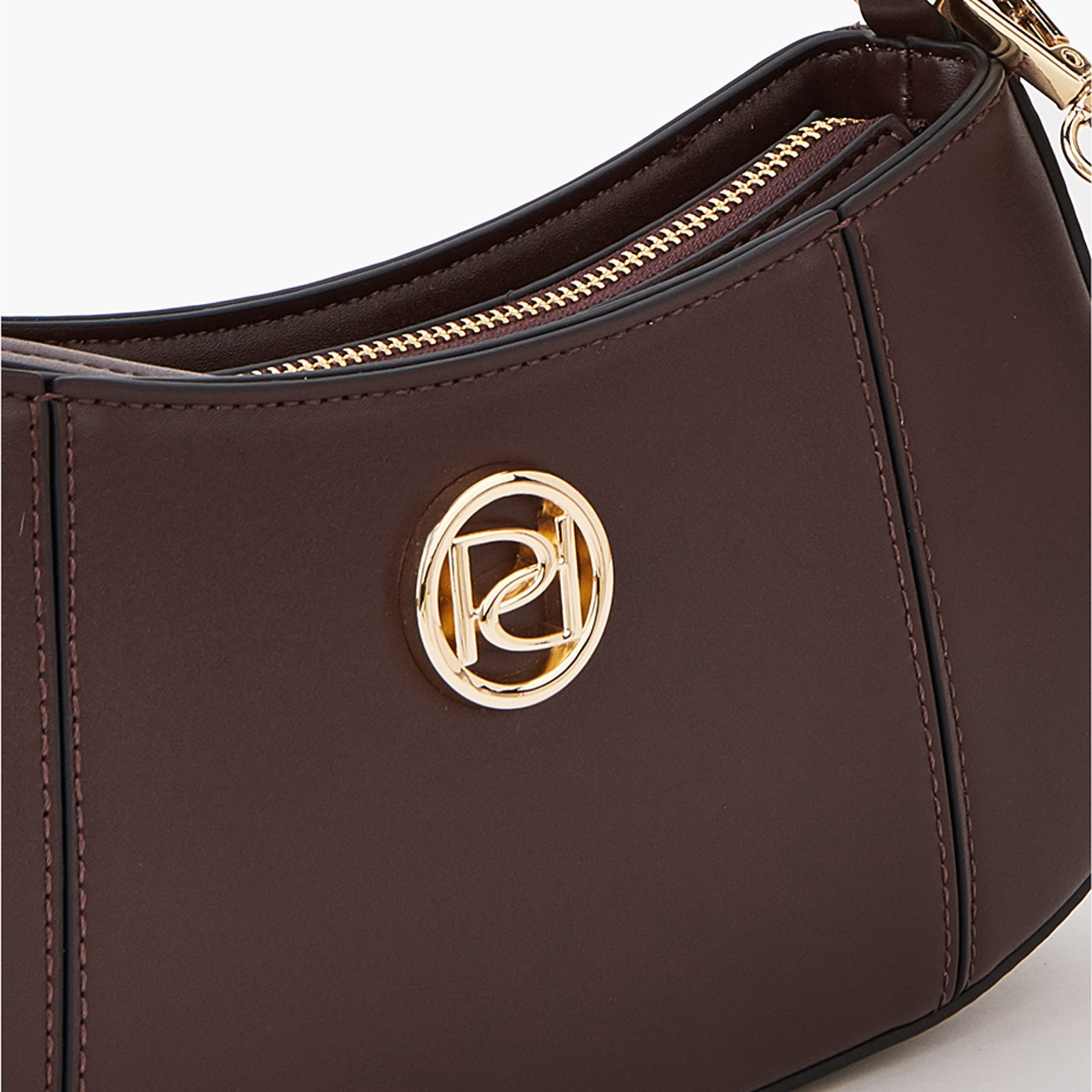 شنطة كتف سادة بسحاب إغلاق وحزام قابل للفصل من بابريكا-women-bagsandwallets-handbags-image-3