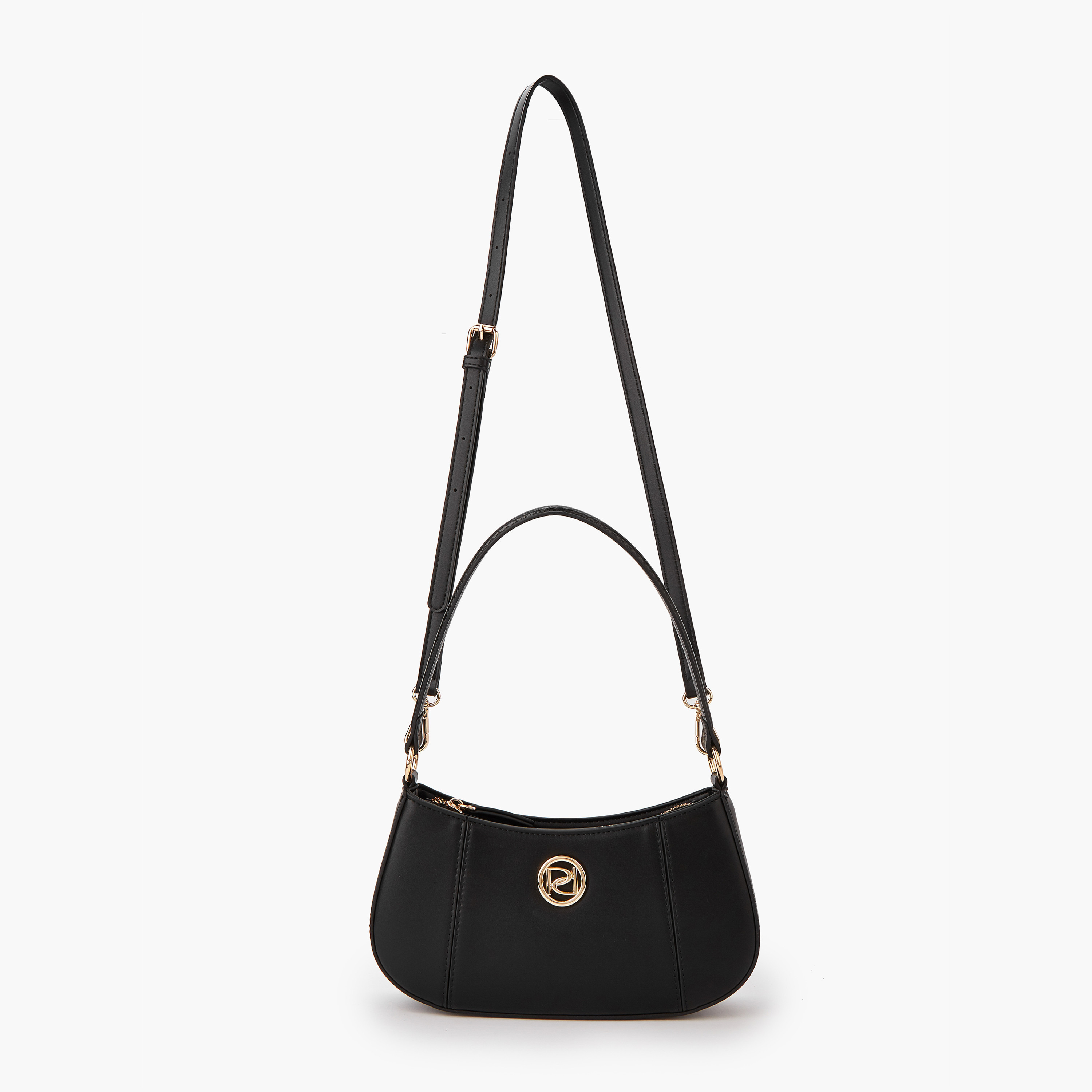 Paprika Solid Shoulder Bag with Detachable Strap and Zip Closure-women-bagsandwallets-handbags-image-6