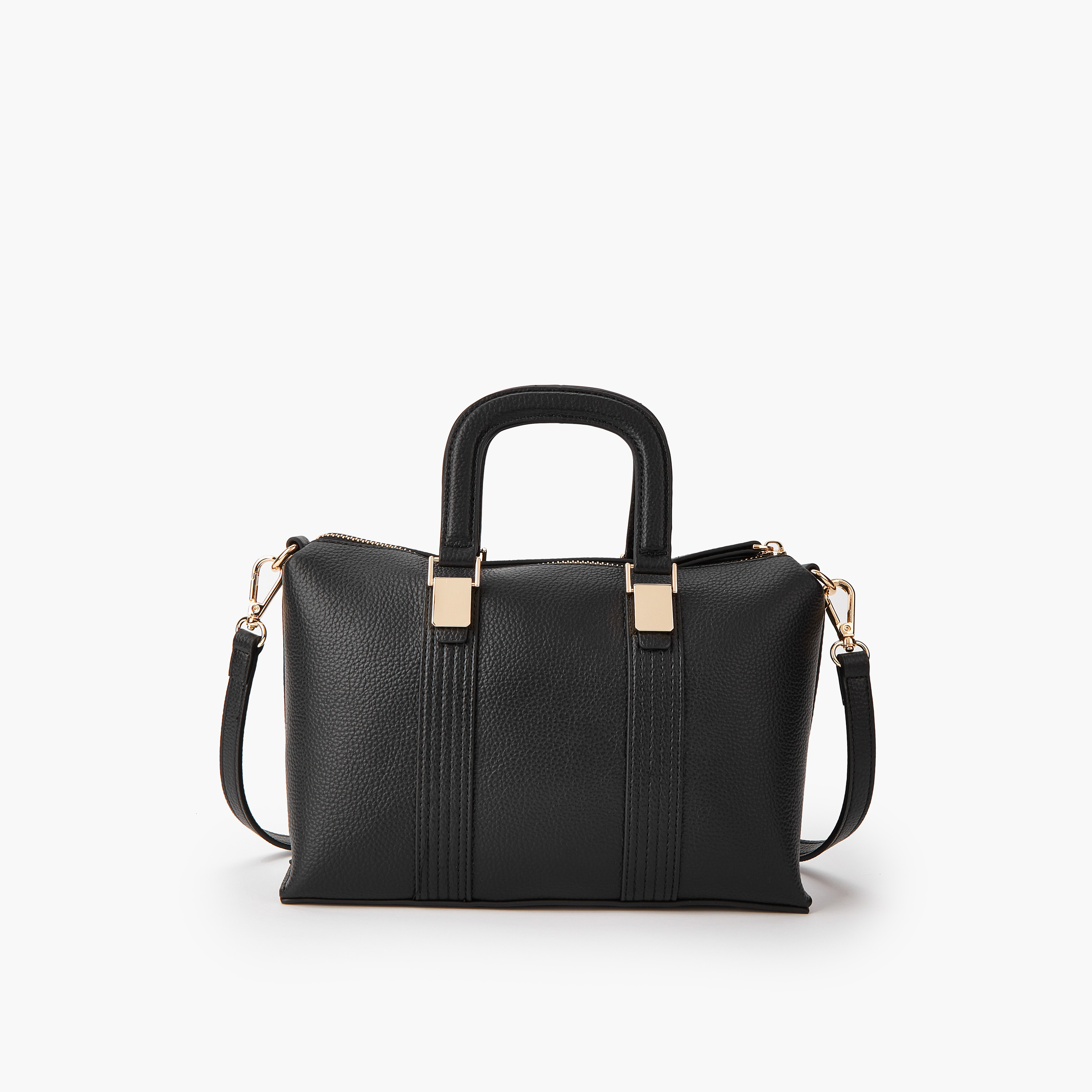 Paprika Textured Tote Bag with Detachable Strap and Zip Closure-women-bagsandwallets-handbags-image-4