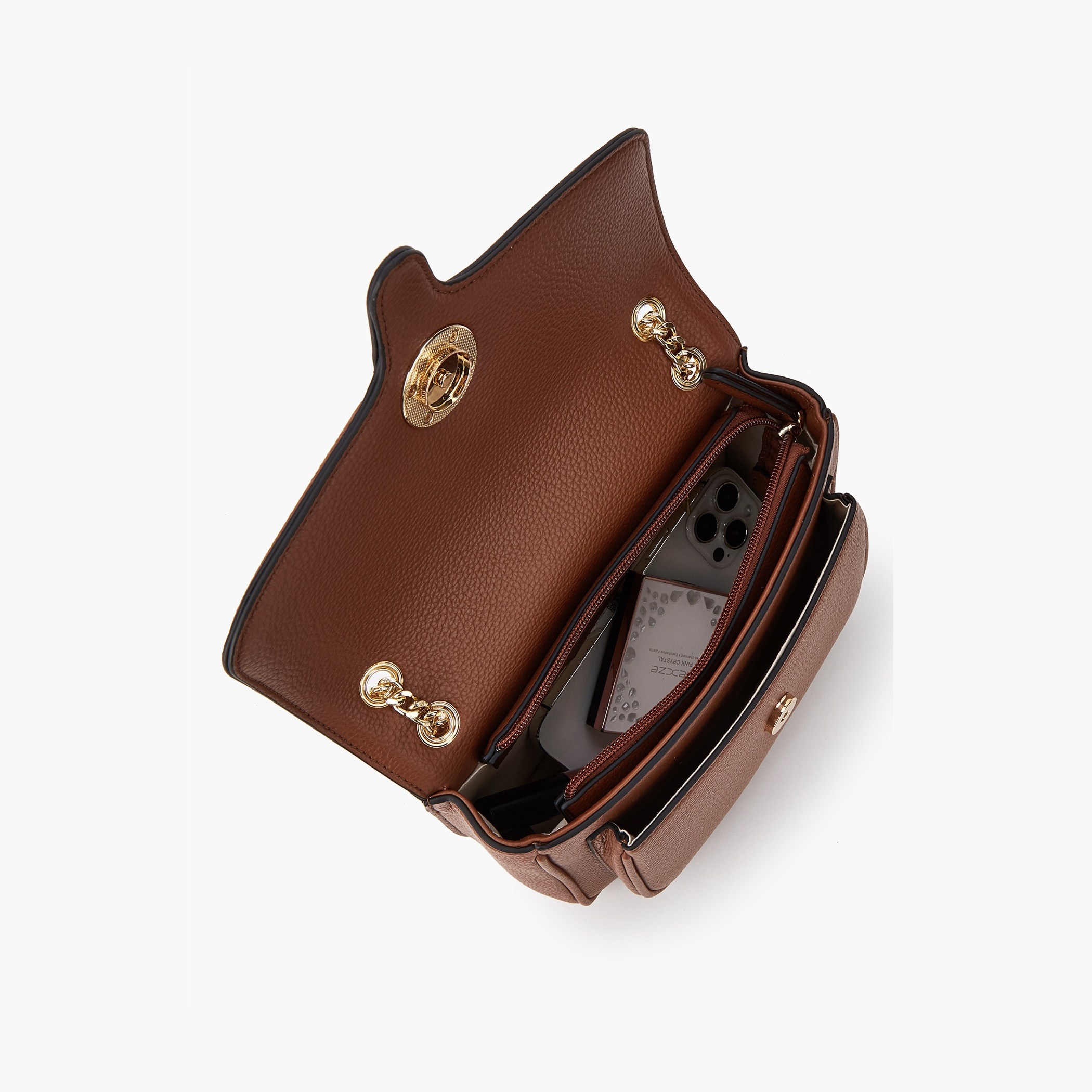 Paprika Solid Crossbody Bag with Chain Strap and Flap Closure-women-bagsandwallets-handbags-image-7
