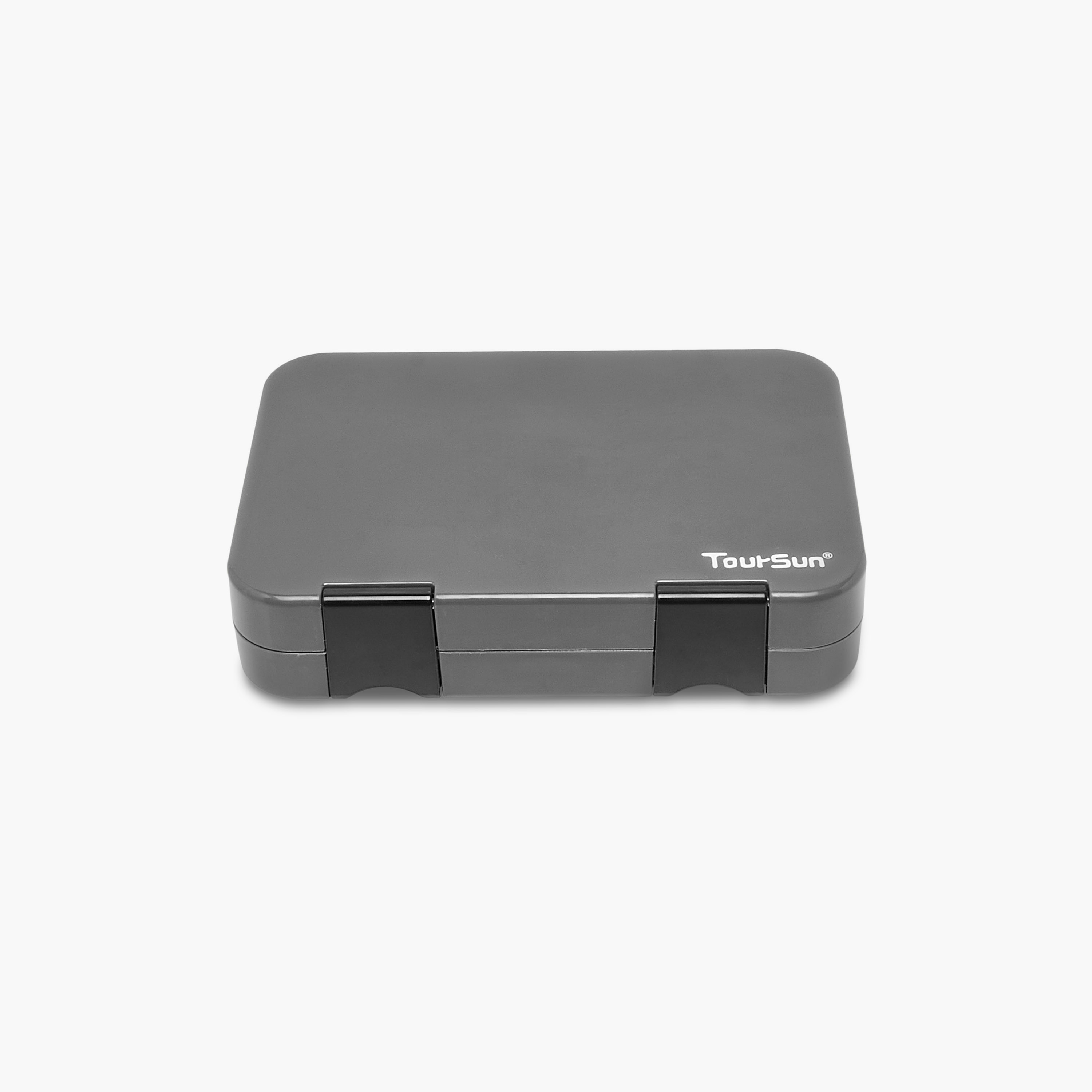 Solid 4-Compartment Lunch Box with Clip Lock Closure-school-lunchessentials-lunchboxes-image-1