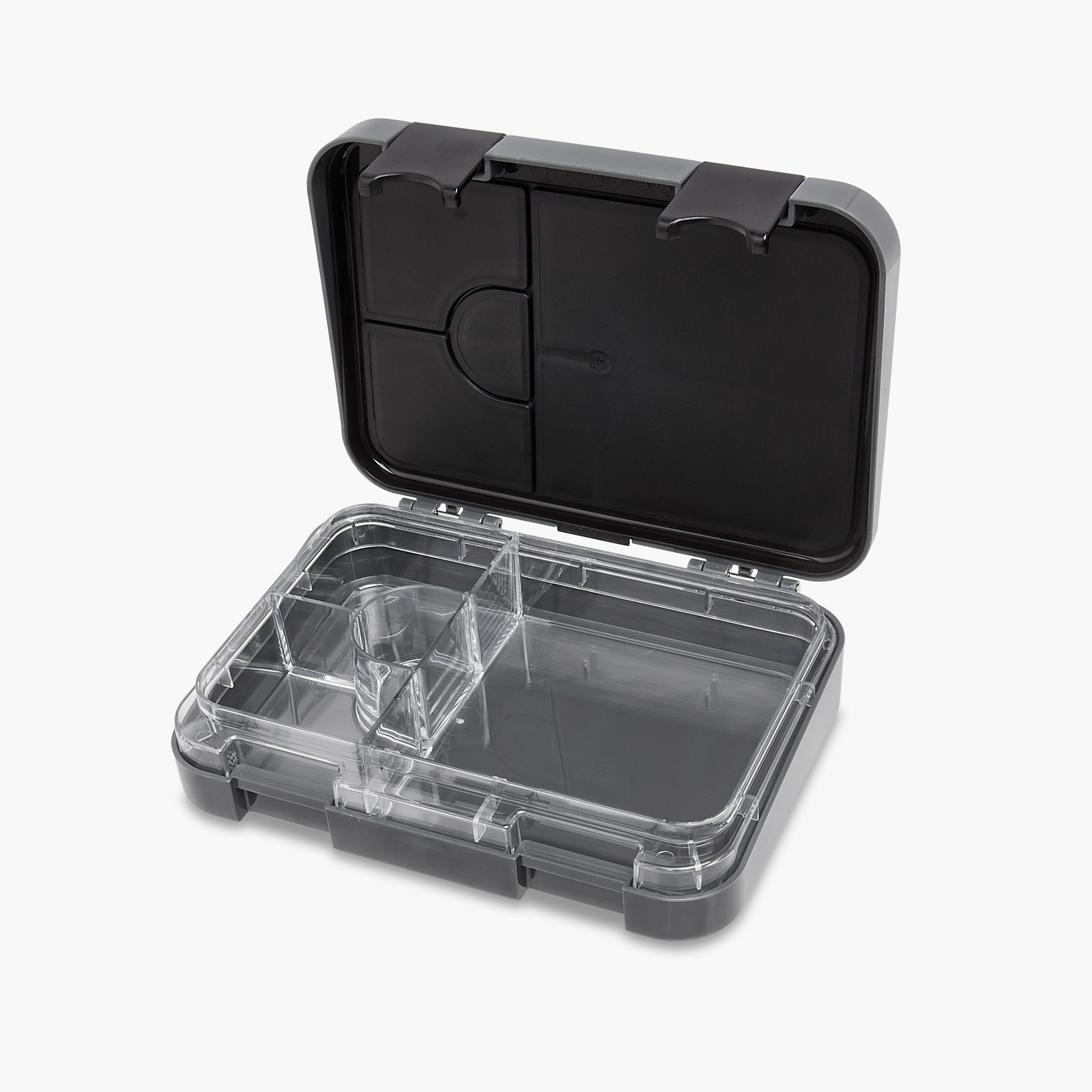 Solid 4-Compartment Lunch Box with Clip Lock Closure-school-lunchessentials-lunchboxes-image-4