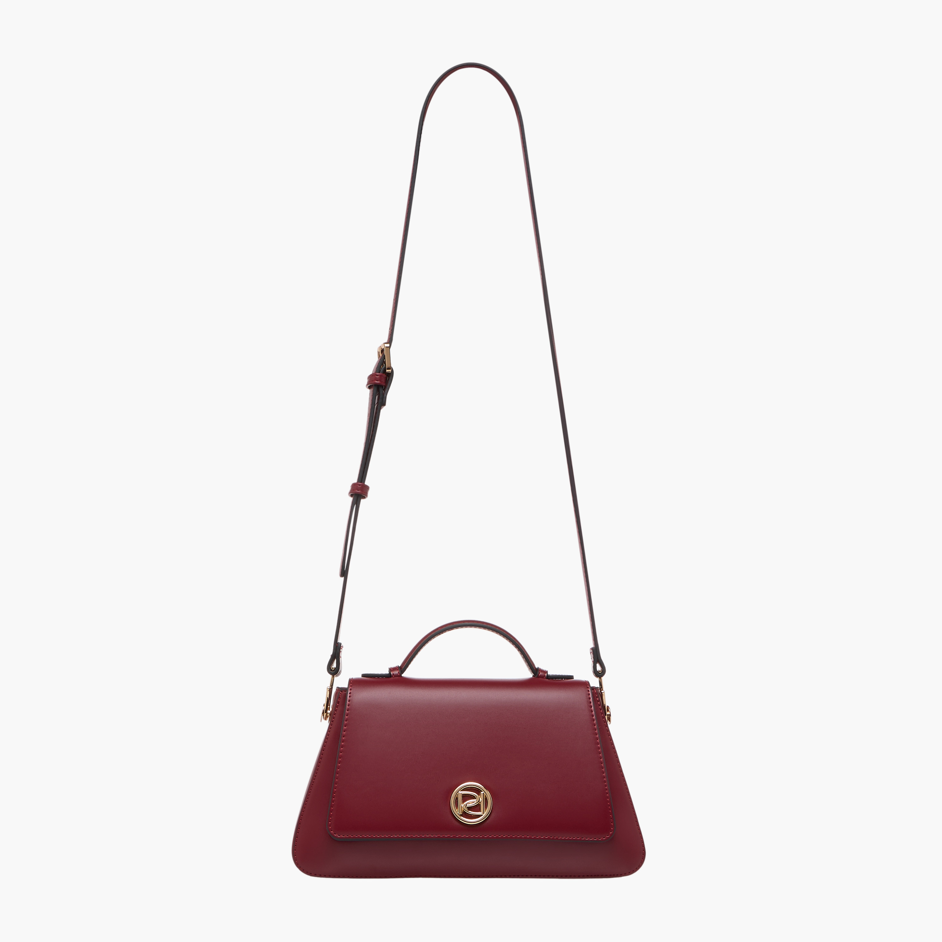 Paprika Solid Satchel Bag with Button Closure-women-bagsandwallets-handbags-image-3