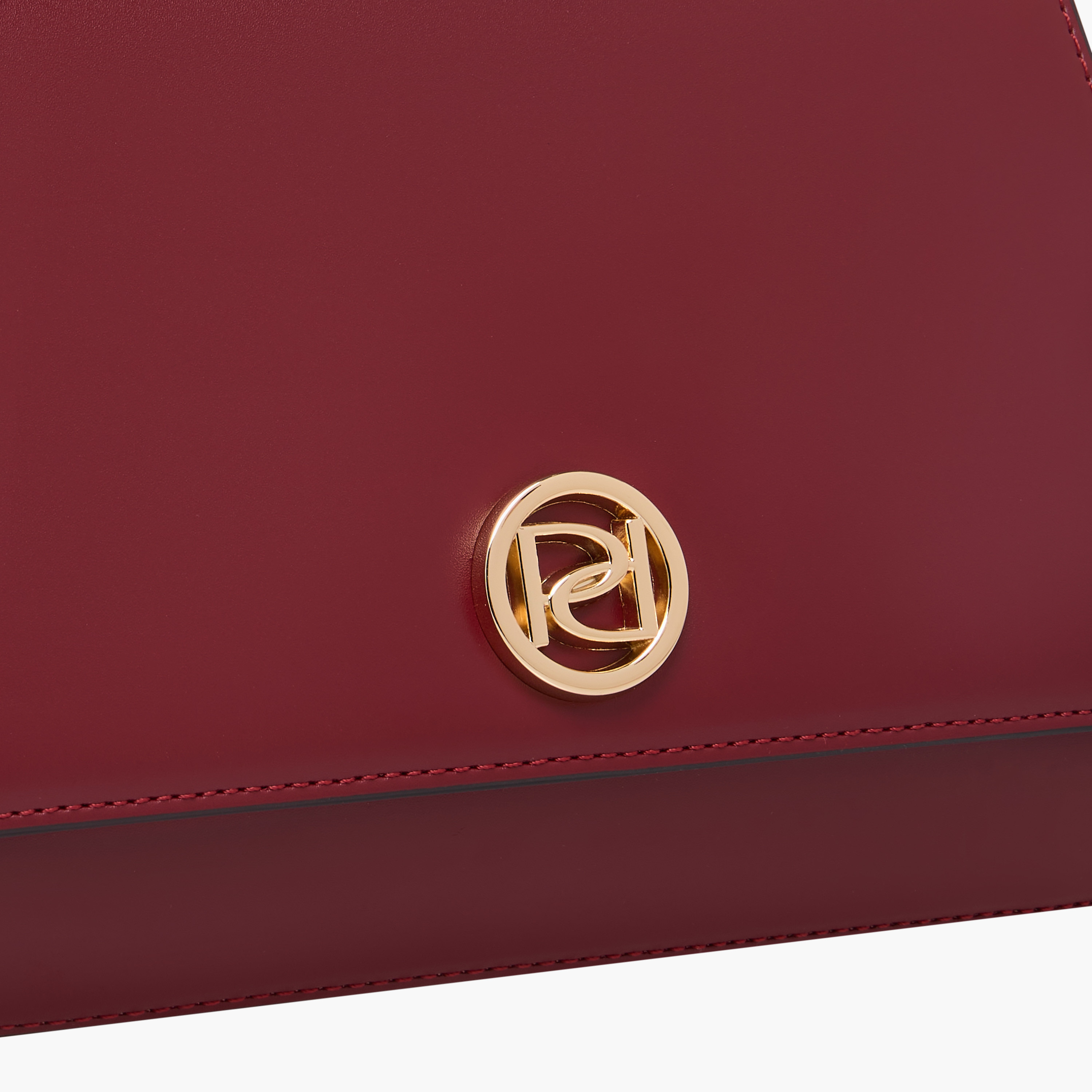 Paprika Solid Satchel Bag with Button Closure-women-bagsandwallets-handbags-image-5