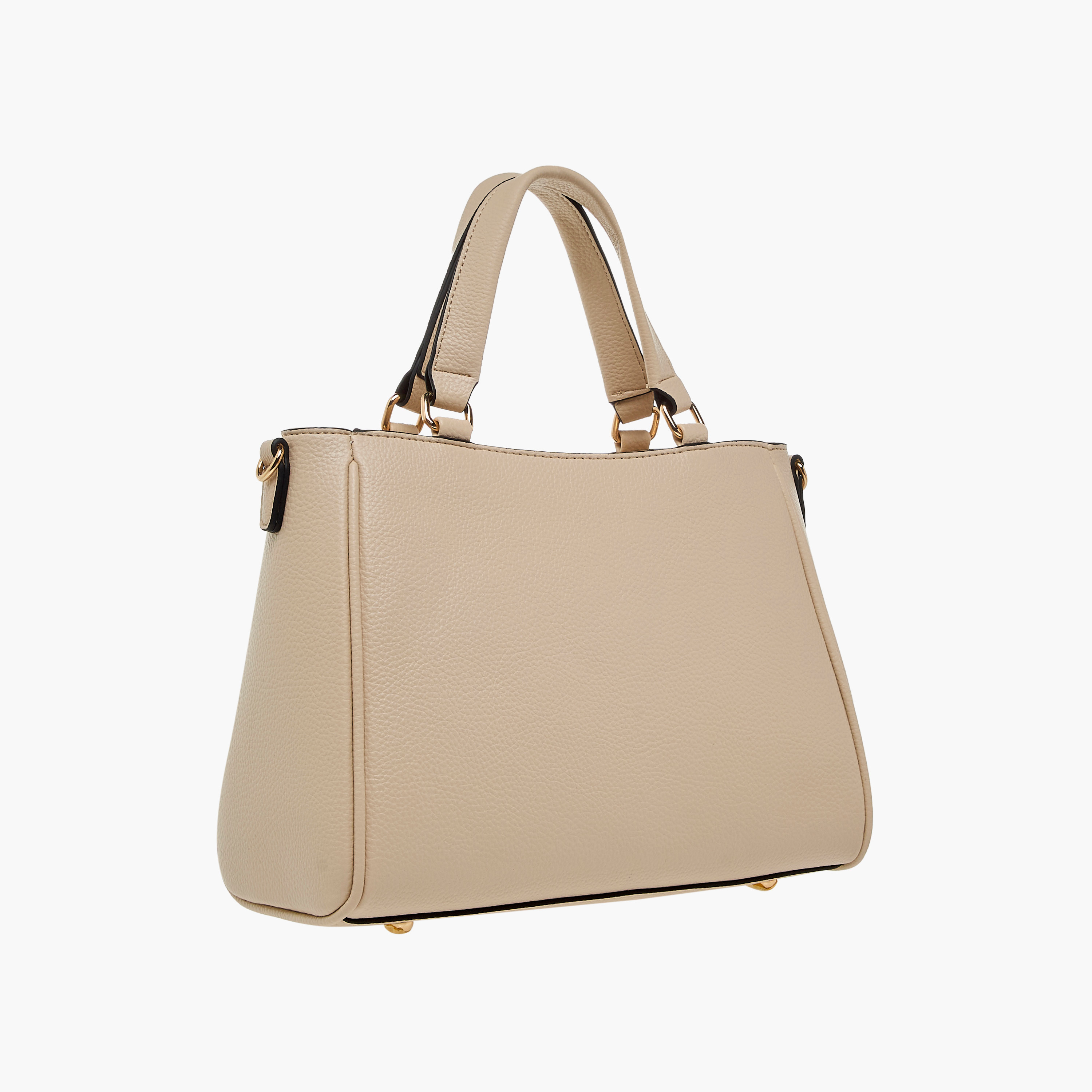Paprika Solid Tote Bag with Adjustable Shoulder Strap and Zip Closure-women-bagsandwallets-handbags-image-4