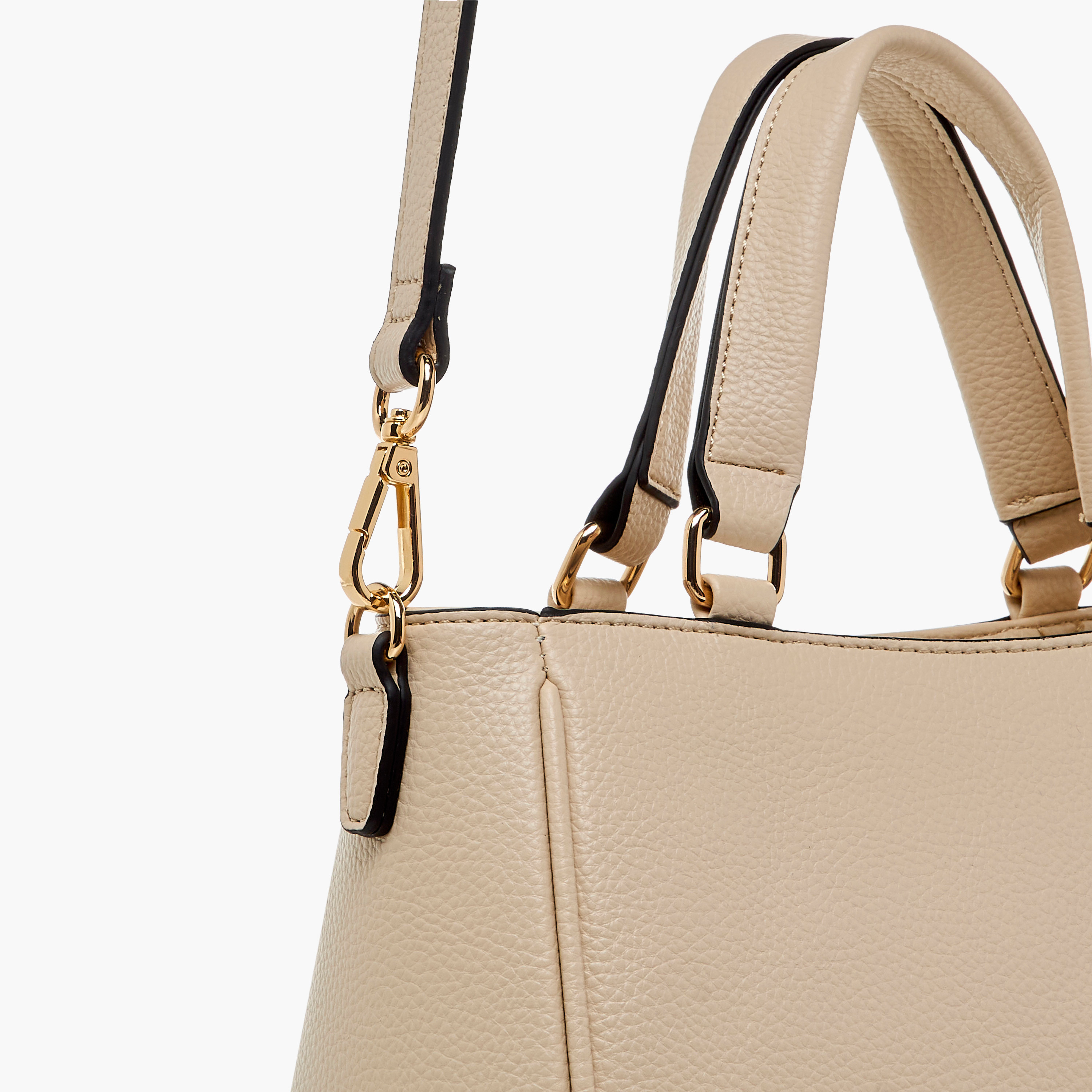 Paprika Solid Tote Bag with Adjustable Shoulder Strap and Zip Closure-women-bagsandwallets-handbags-image-6