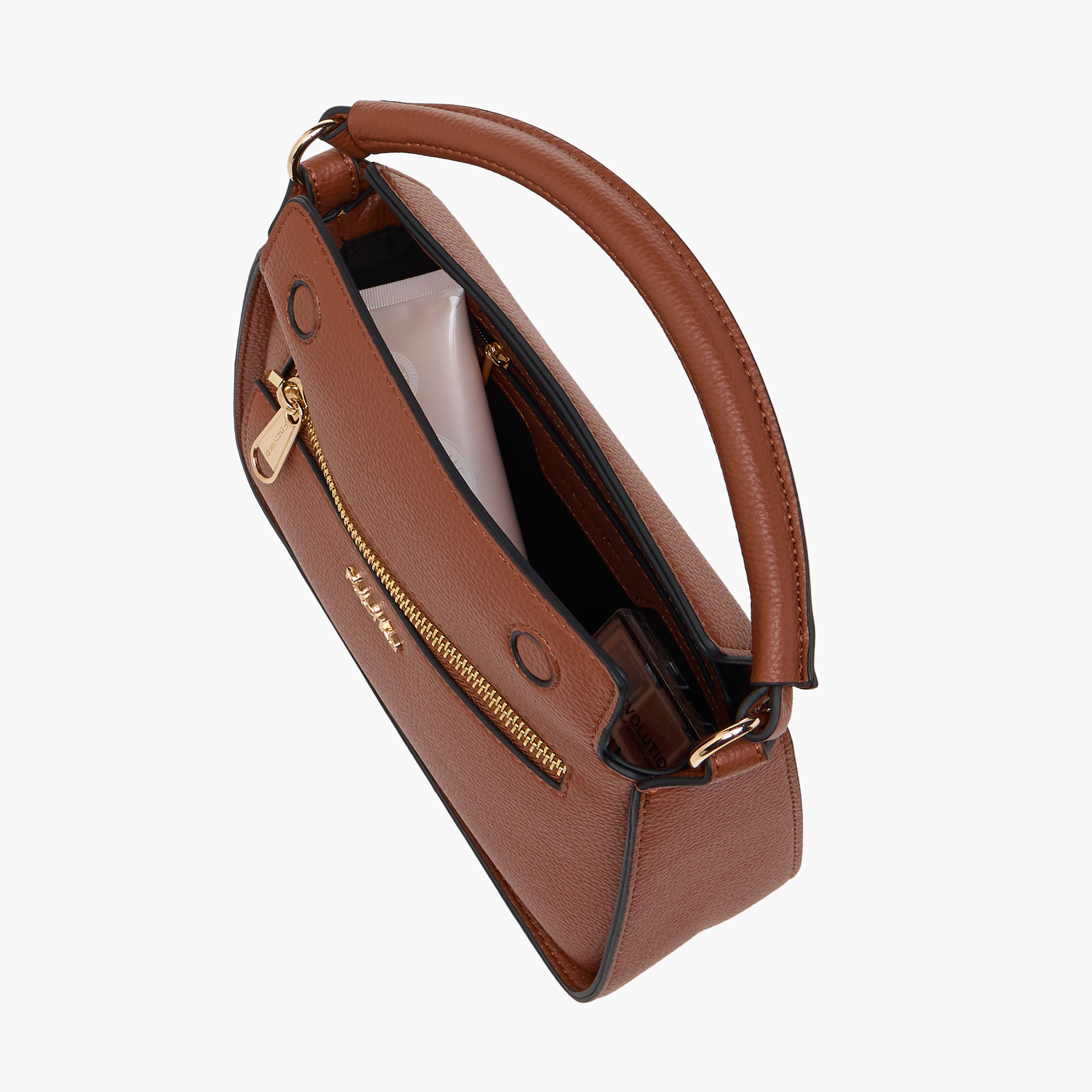 Paprika Textured Crossbody Bag with Detachable Strap and Button Closure-women-bagsandwallets-handbags-image-10