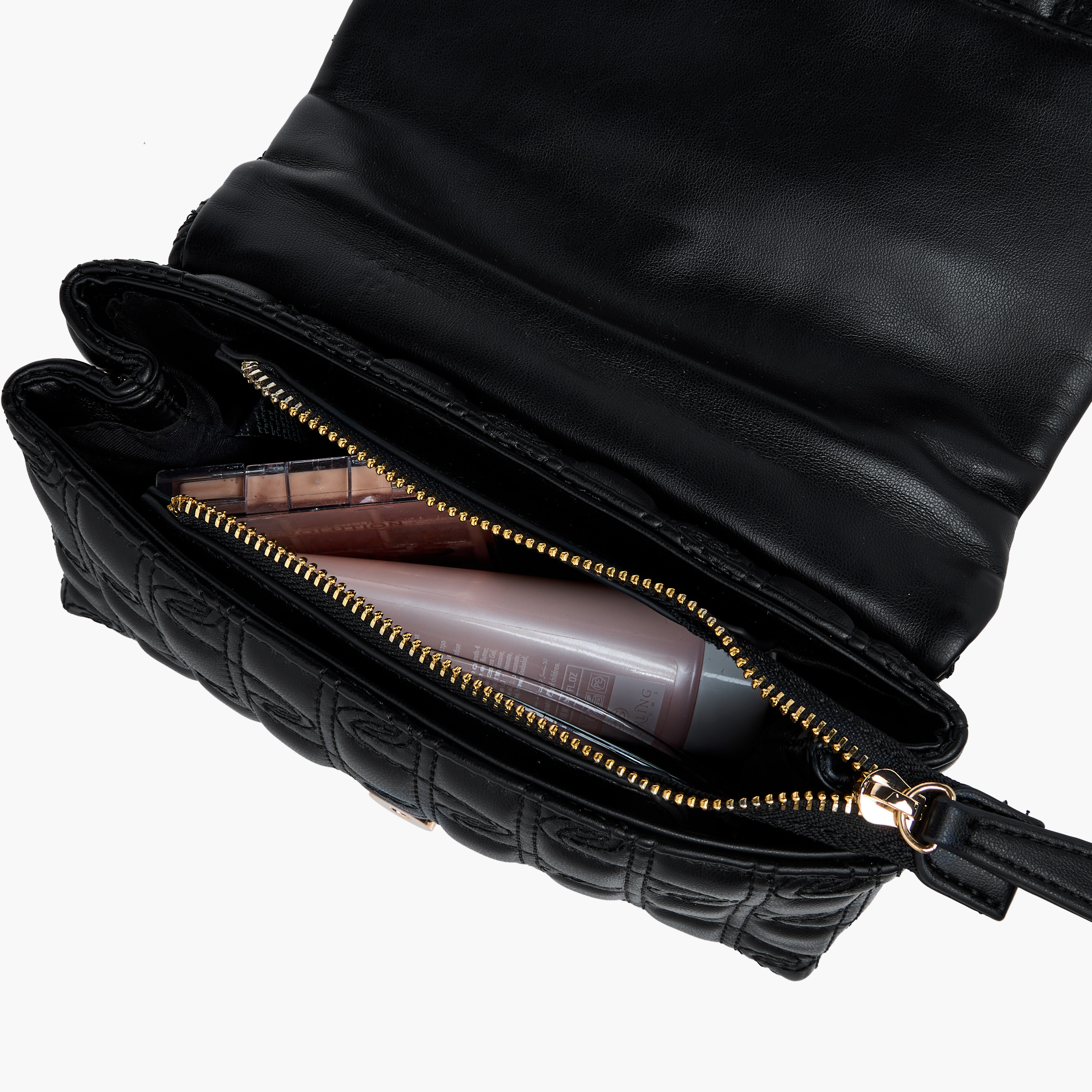 Paprika Embossed Crossbody Bag with Chain Strap-women-bagsandwallets-handbags-image-8