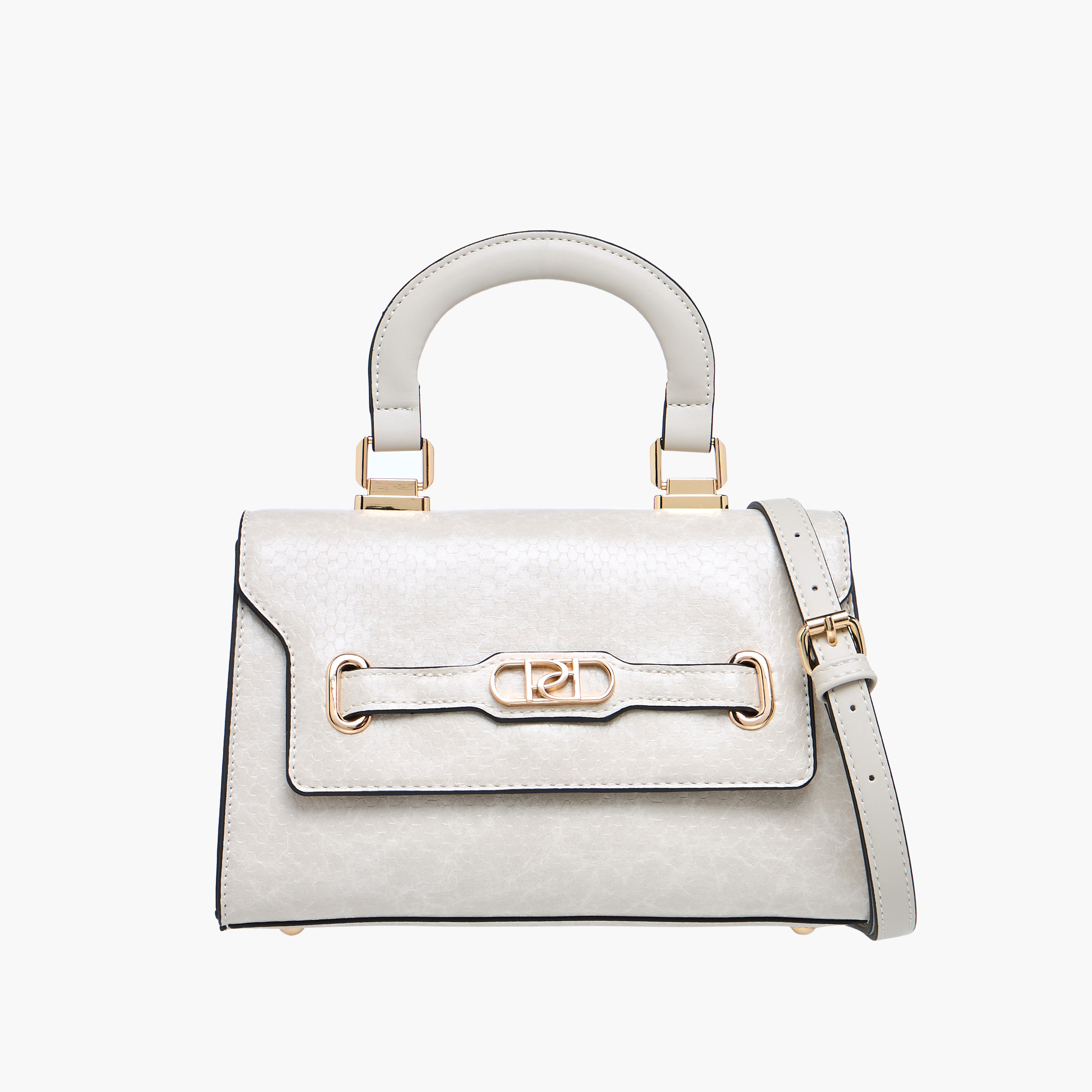 Paprika Textured Crossbody Bag with Adjustable Strap and Flap Closure-women-bagsandwallets-handbags-image-1