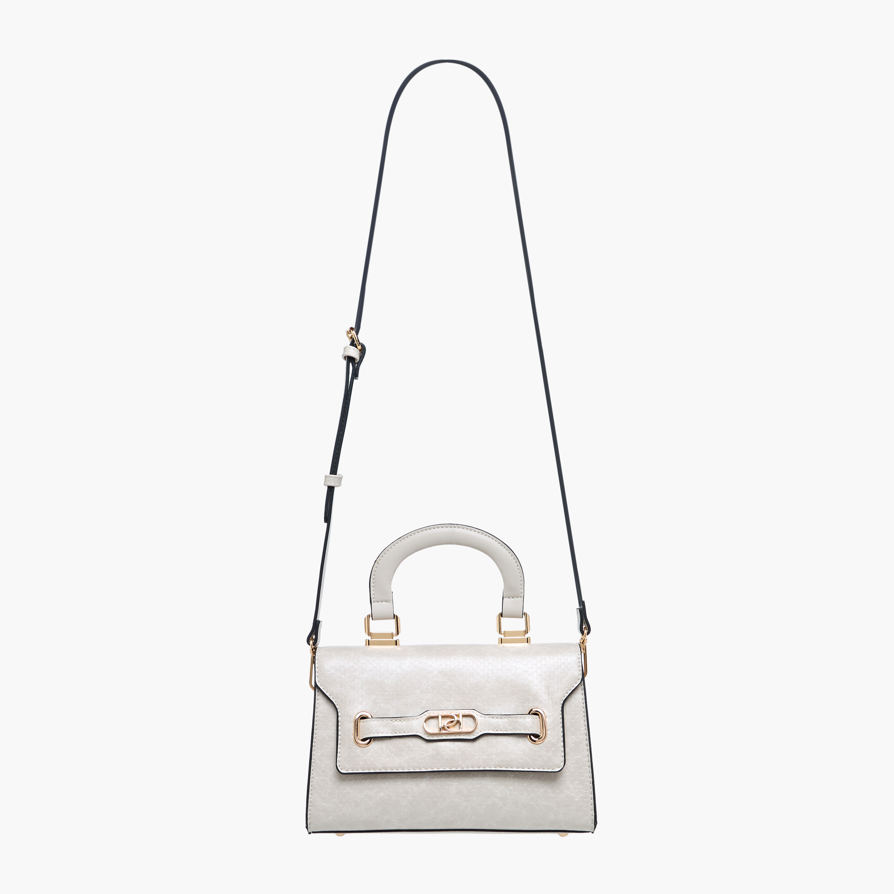 Paprika Textured Crossbody Bag with Adjustable Strap and Flap Closure-women-bagsandwallets-handbags-image-3