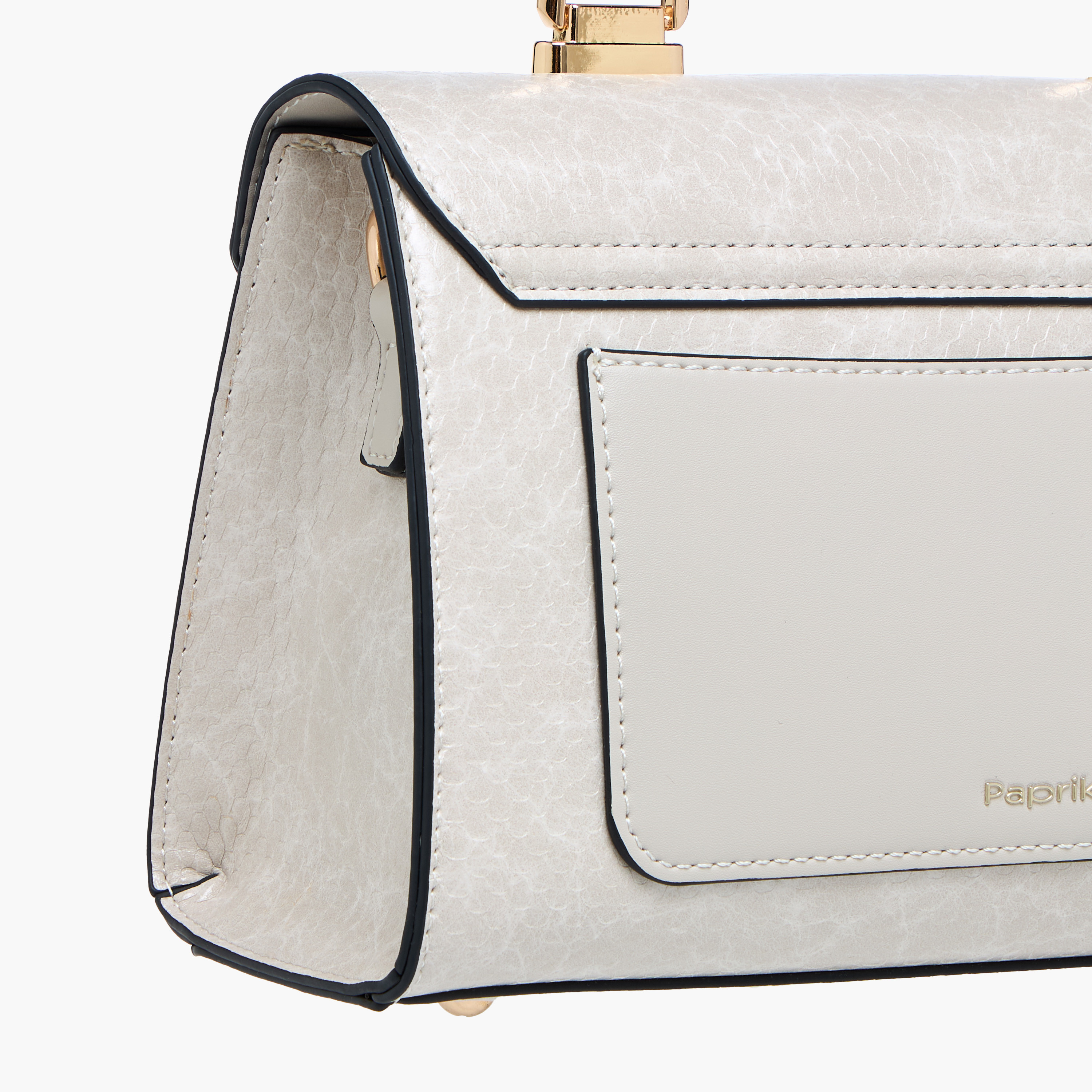 Paprika Textured Crossbody Bag with Adjustable Strap and Flap Closure-women-bagsandwallets-handbags-image-6