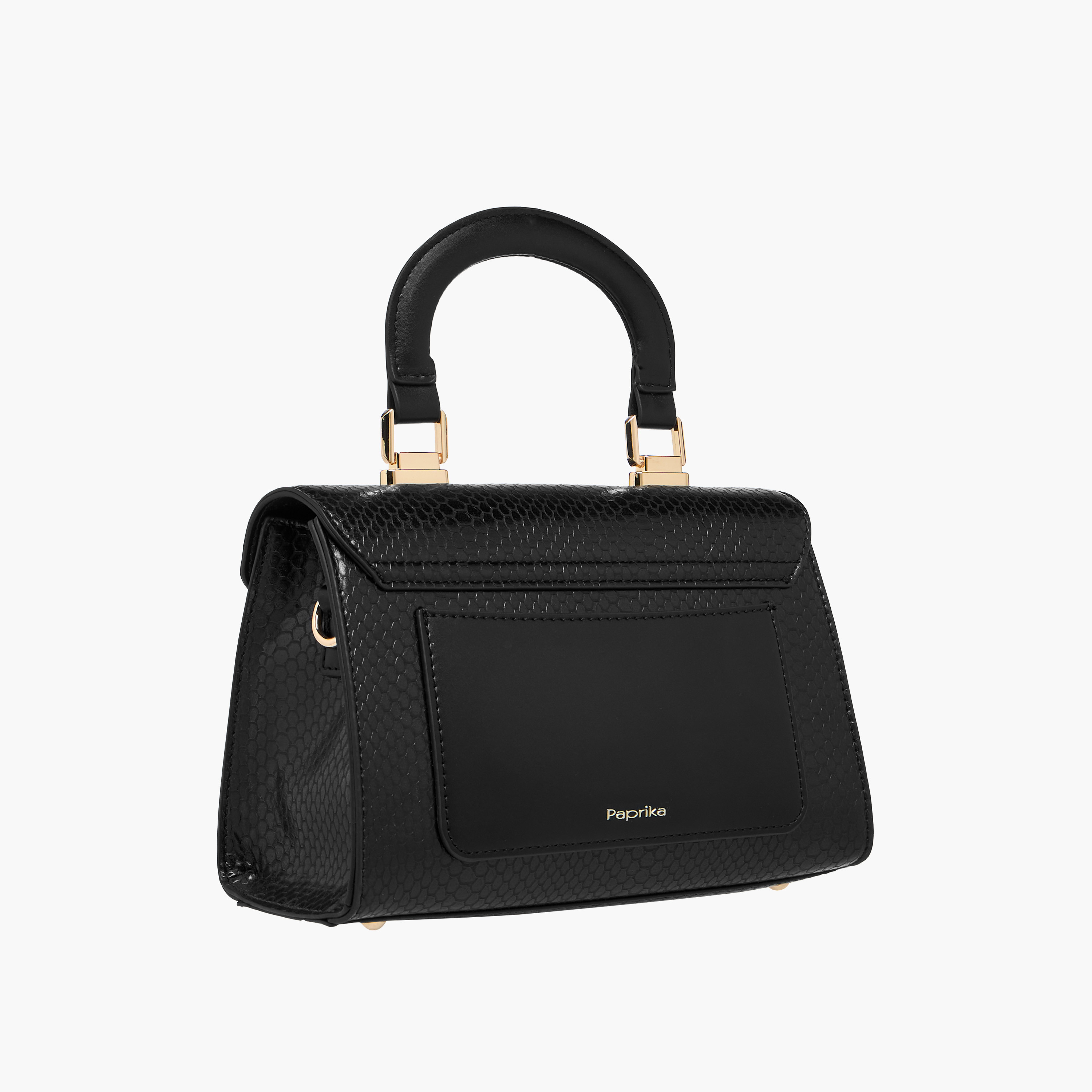 شنطة كروس بودي بارزة الملمس بحزام قابل للتعديل وطية إغلاق من بابريكا-women-bagsandwallets-handbags-image-4