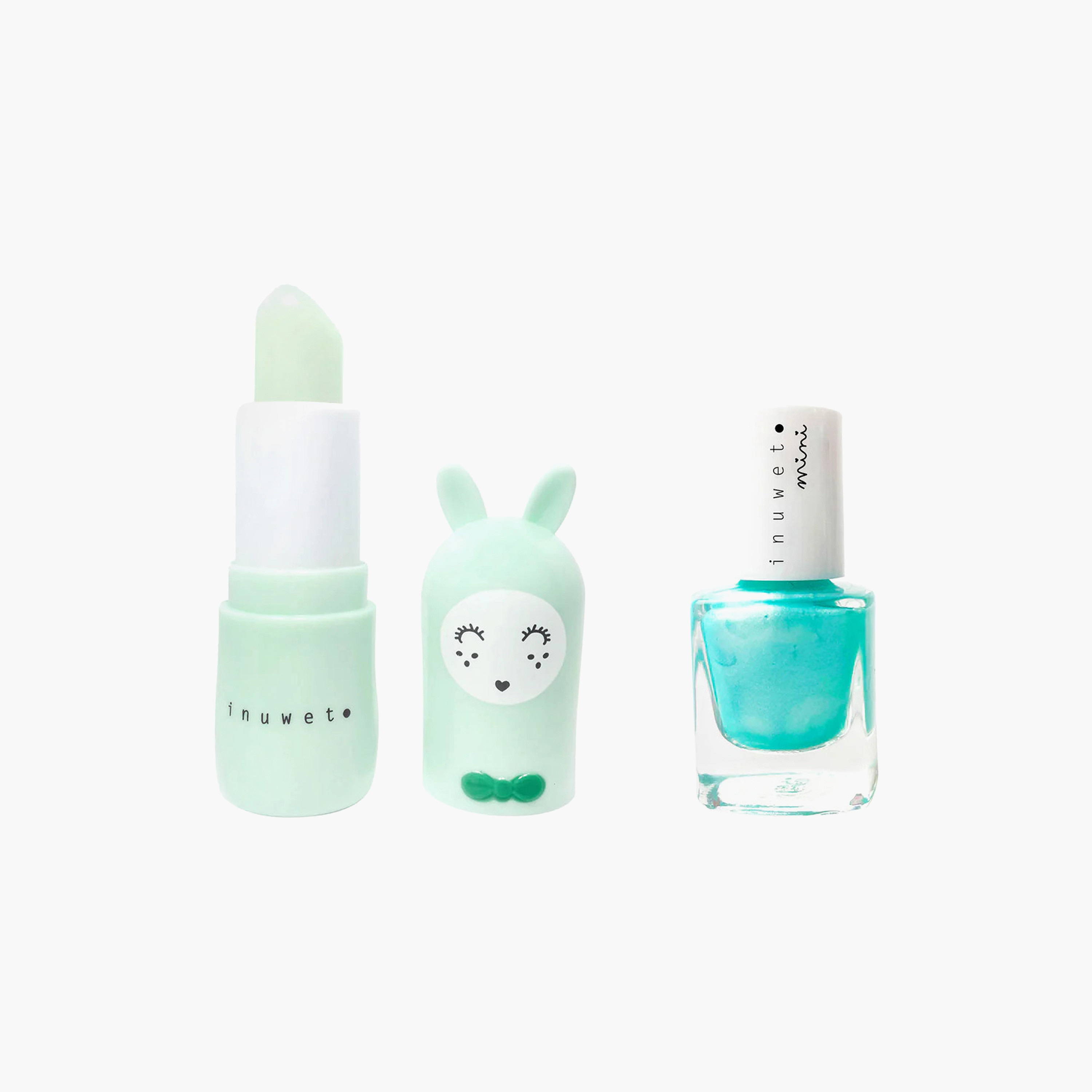 Inuwet Rabbit Print Scented Lip Balm and Nail Polish-toys-roleplay-makeupandcosmeticsets-image-1