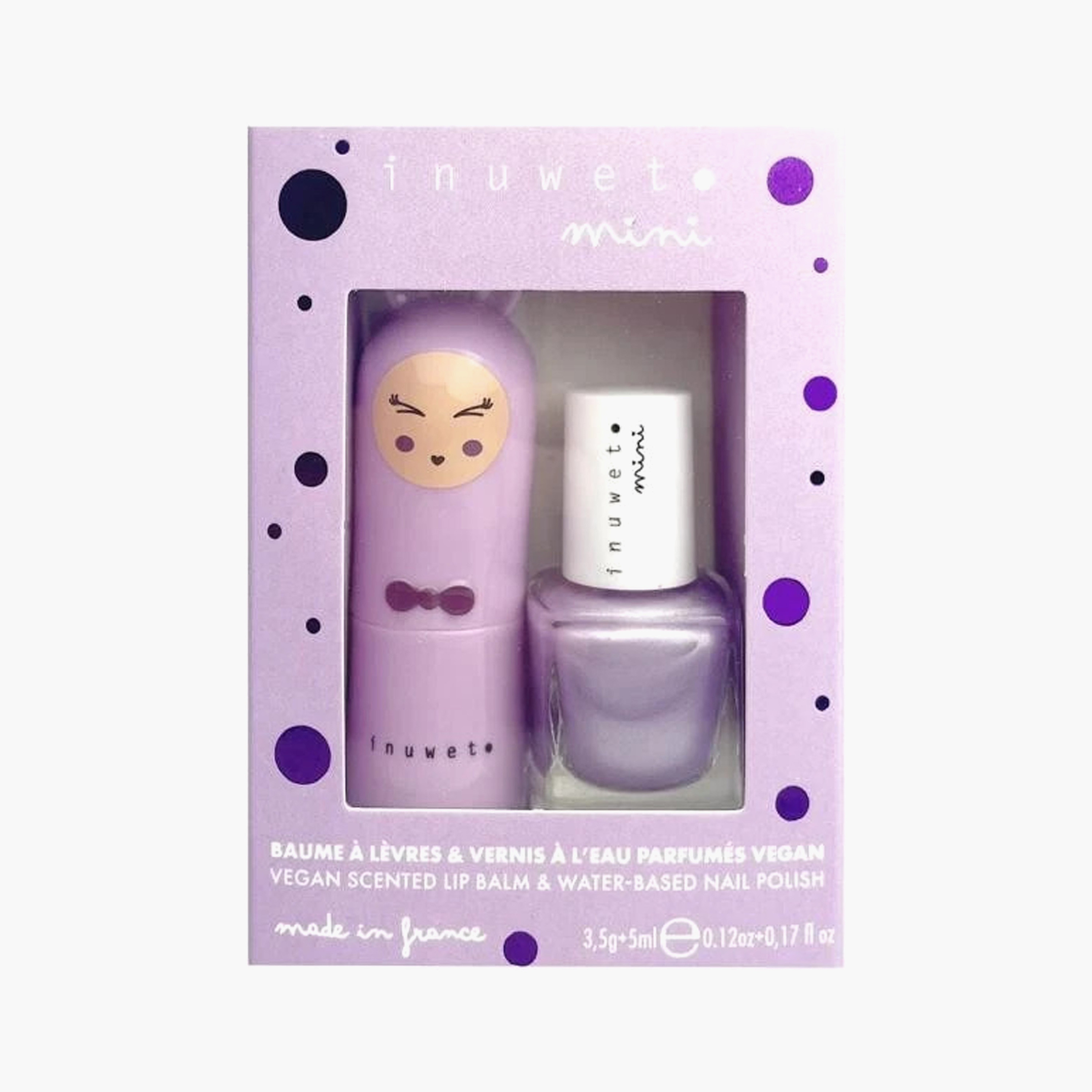 Inuwet Bunny Print Scented Lip Balm and Nail Polish-toys-roleplay-makeupandcosmeticsets-image-3
