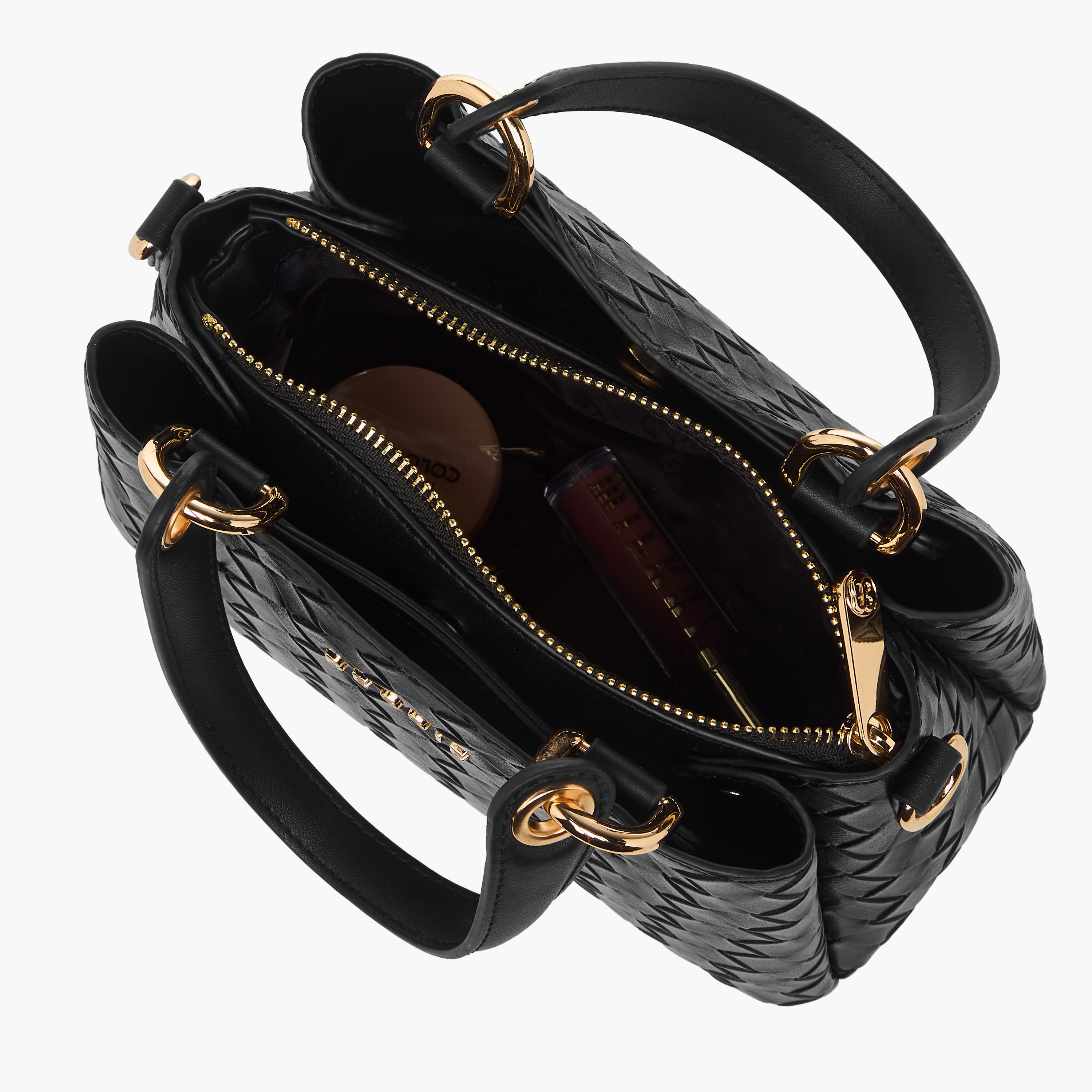 شنطة توت منسوجة بارزة الملمس بمقبض مزدوج من بيسي لندن-women-bagsandwallets-handbags-image-9
